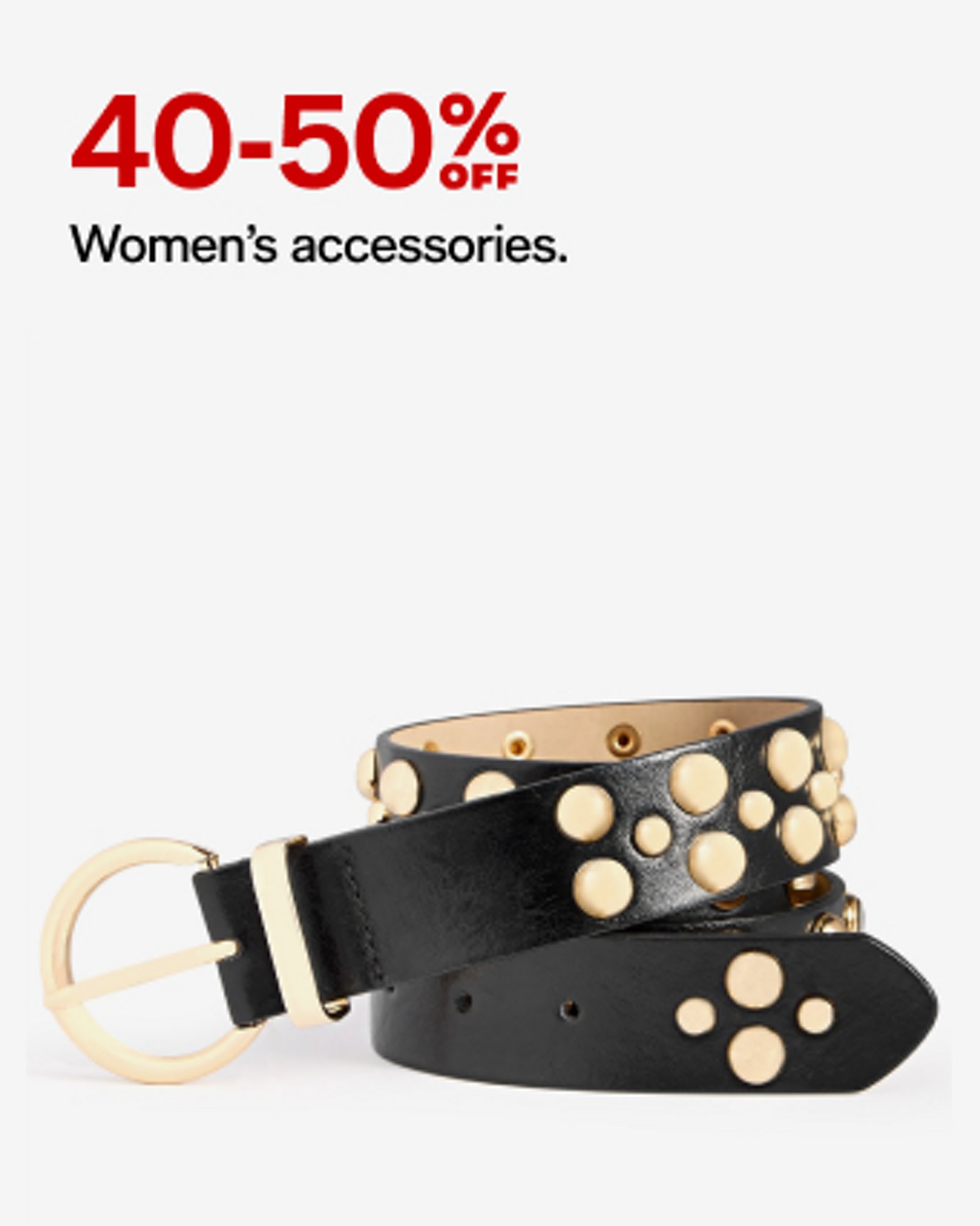 40-50 off Women's accessories