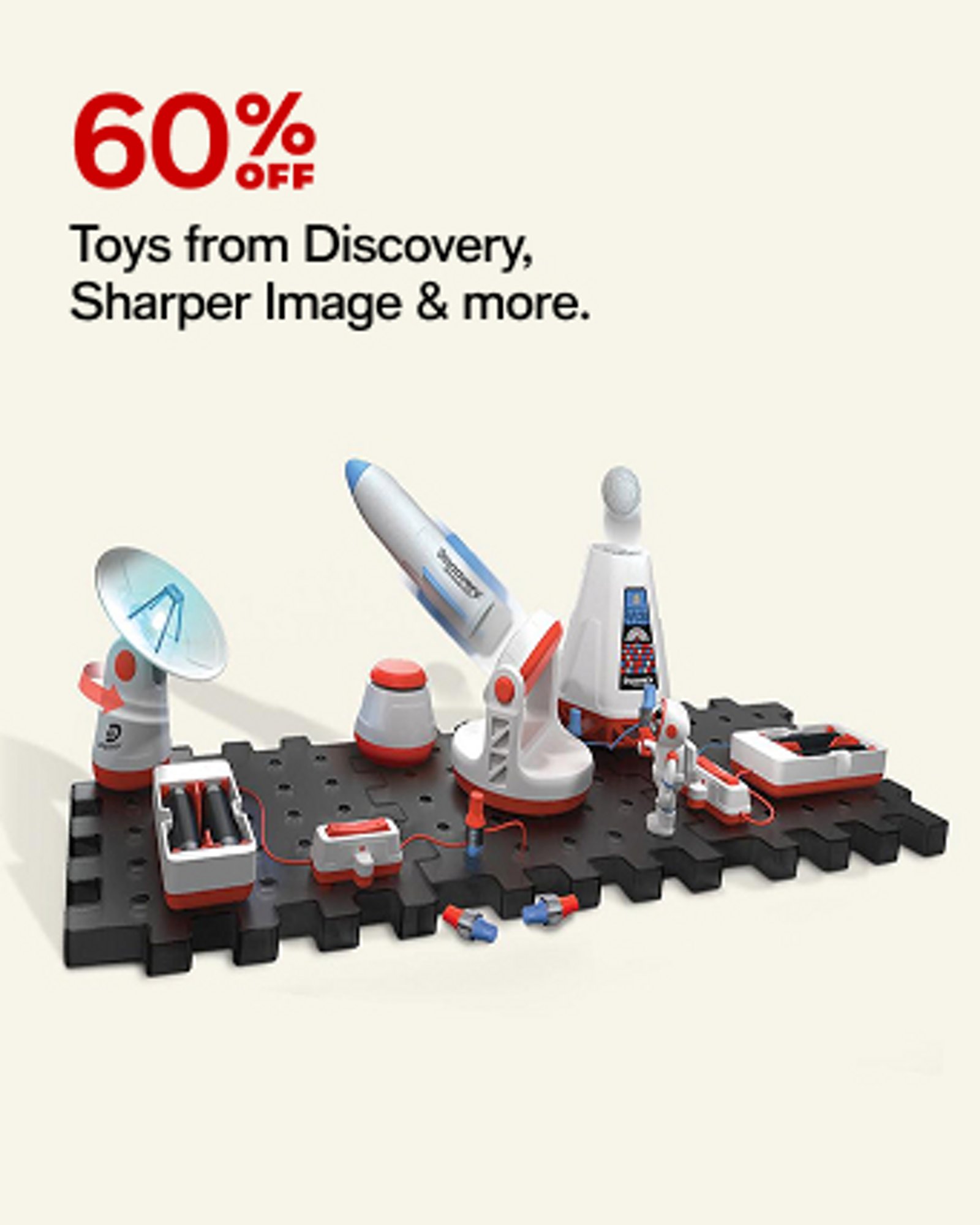 60% off Toys from discovery