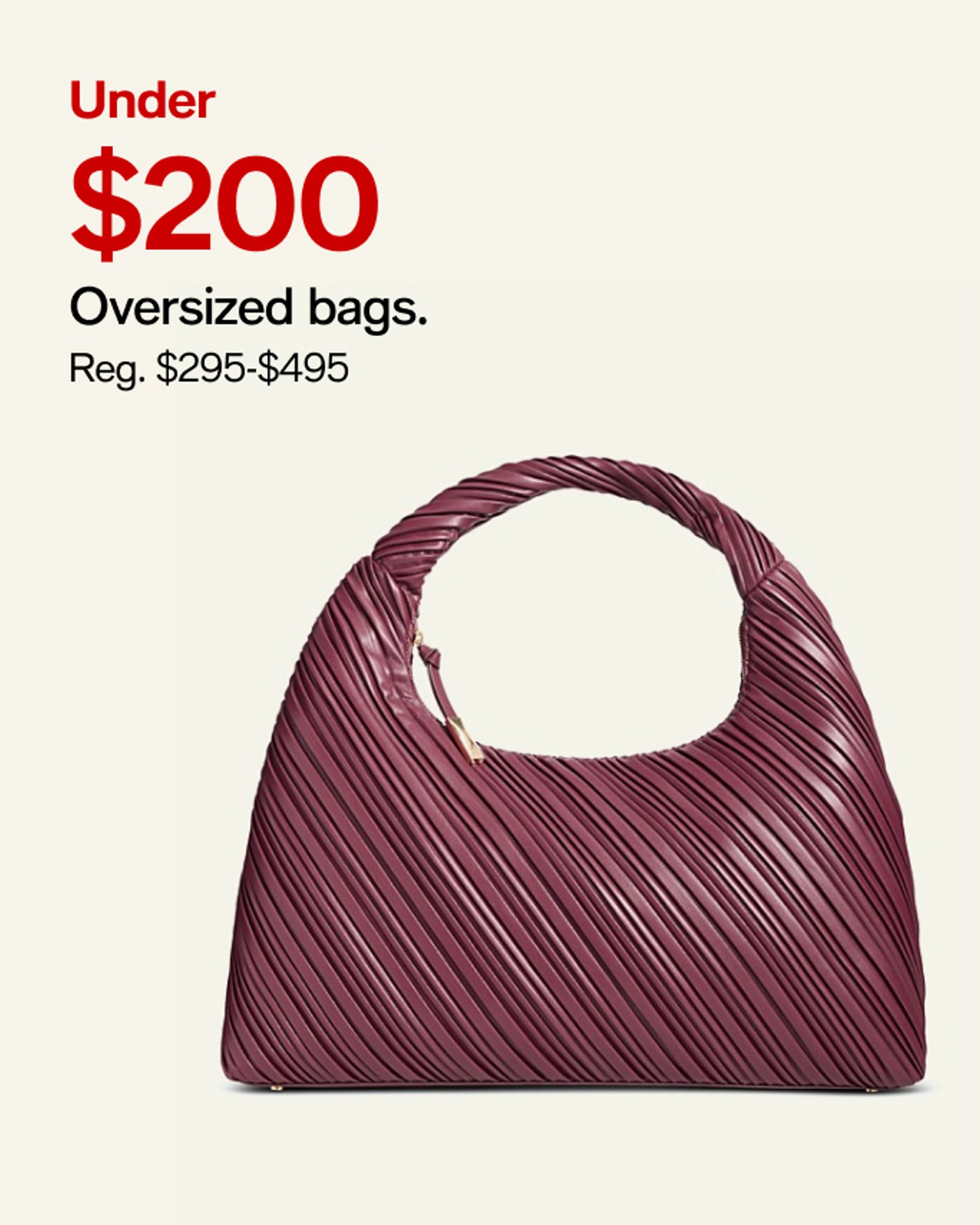 Under $200 Oversized bags