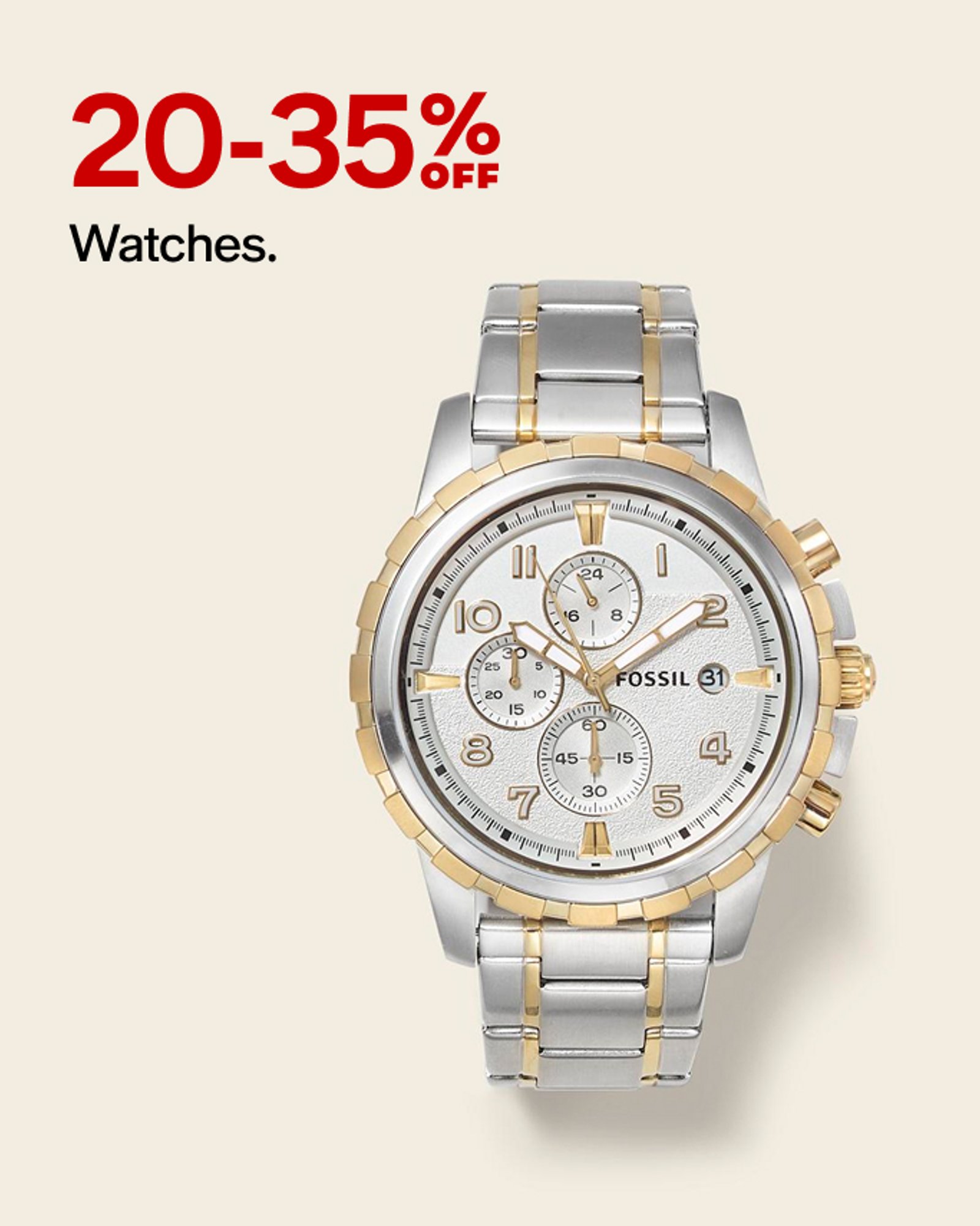 20-35% off watches