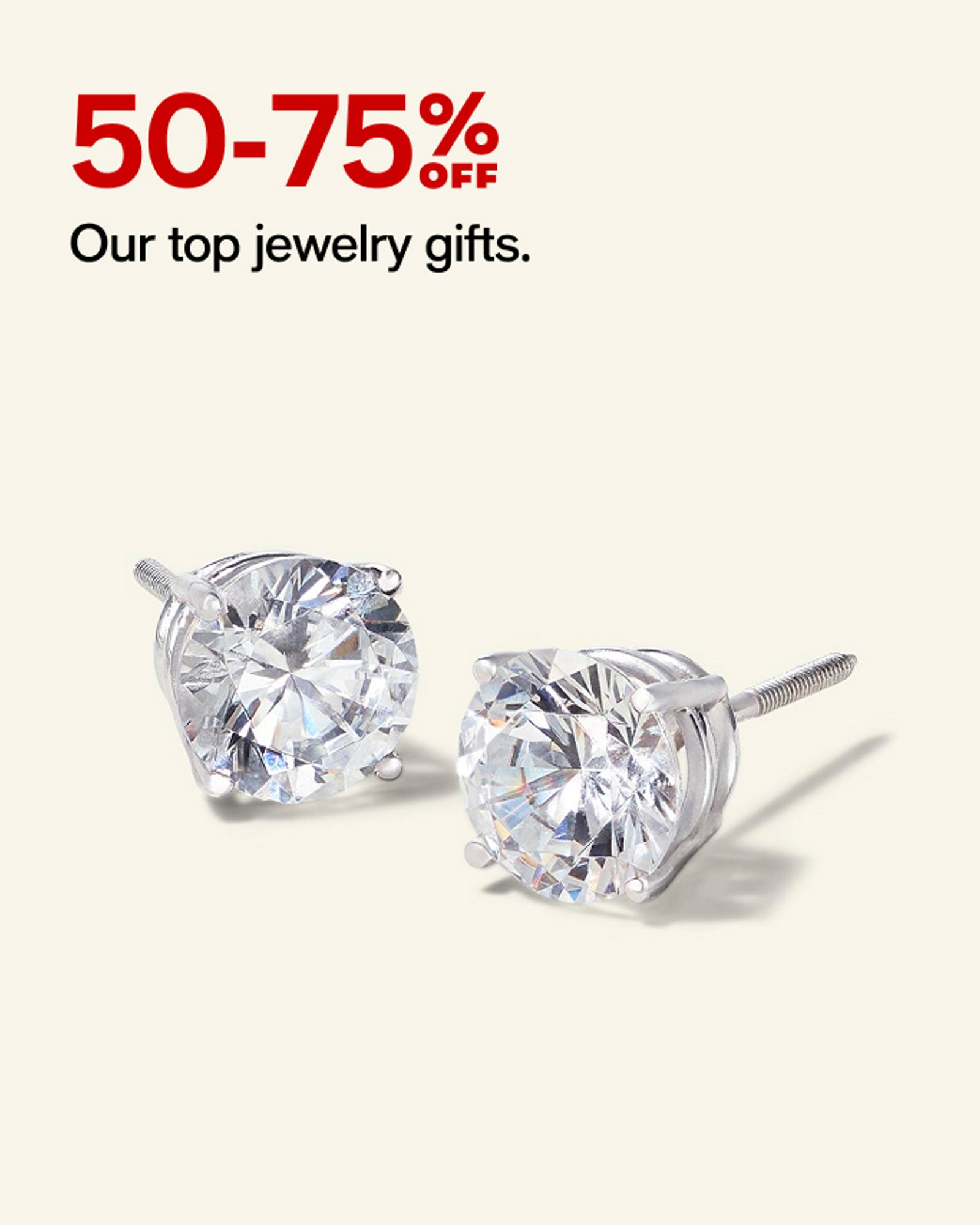 50-75% off Our top jewelry gifts
