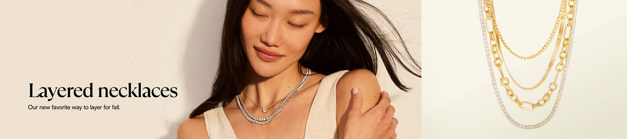 Layered necklaces