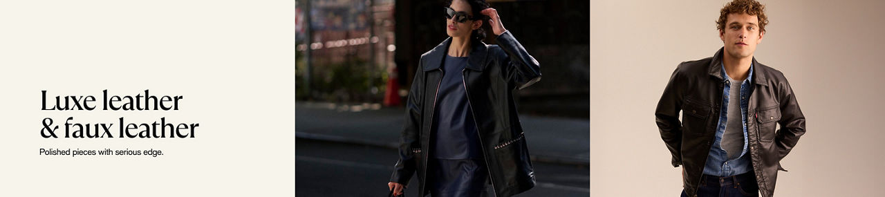 Luxe leather & faux leather