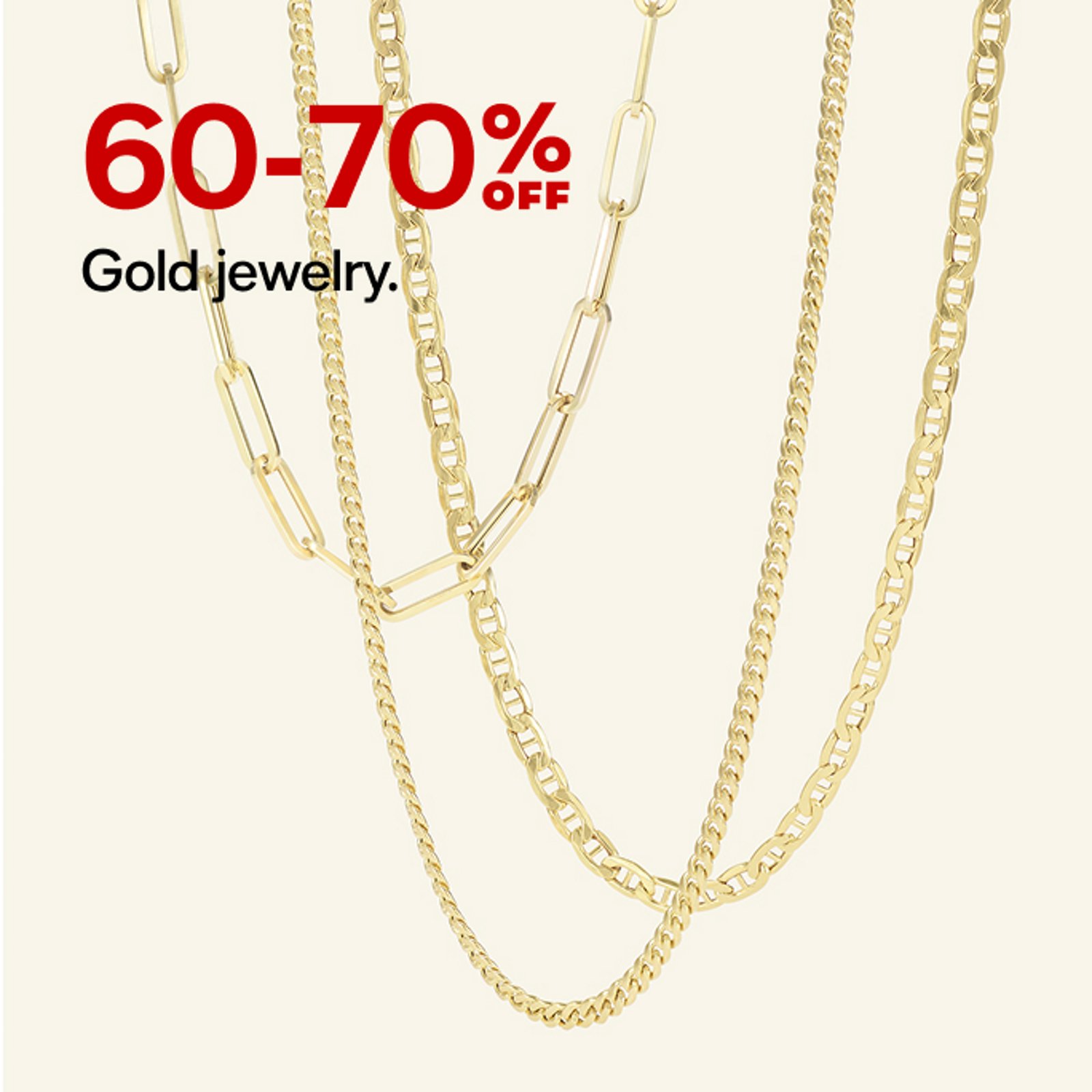 60-70% Off Gold Jewelry