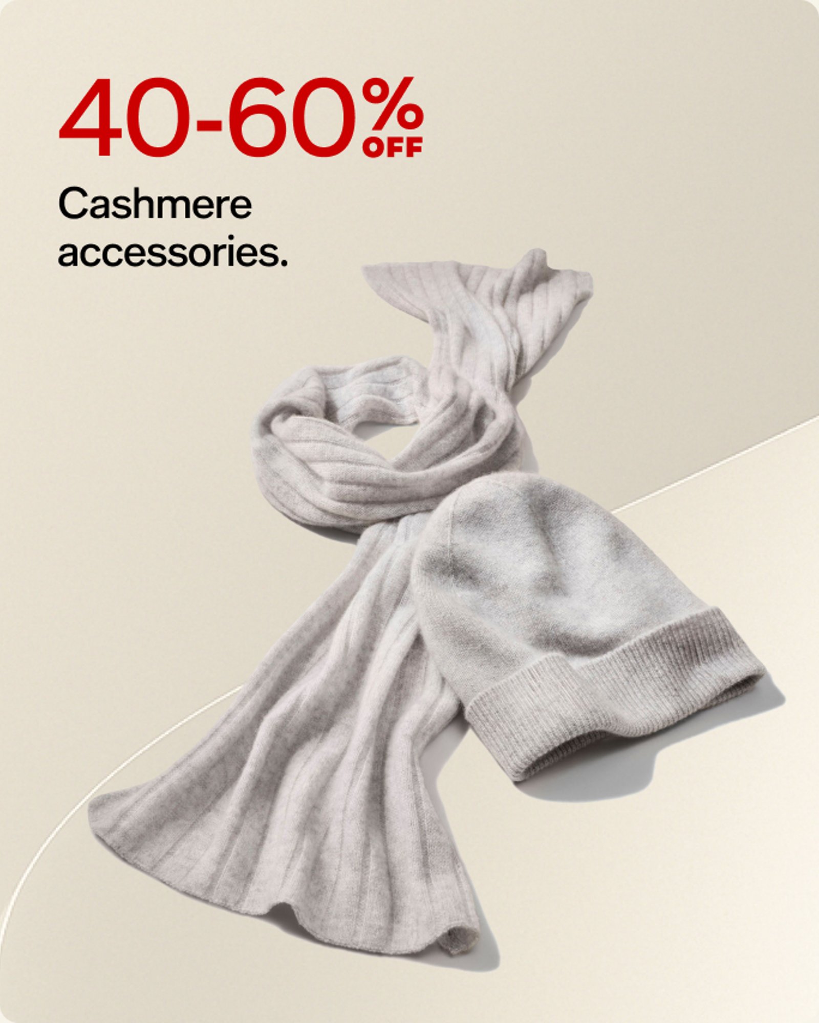 40-60% off Cashmere