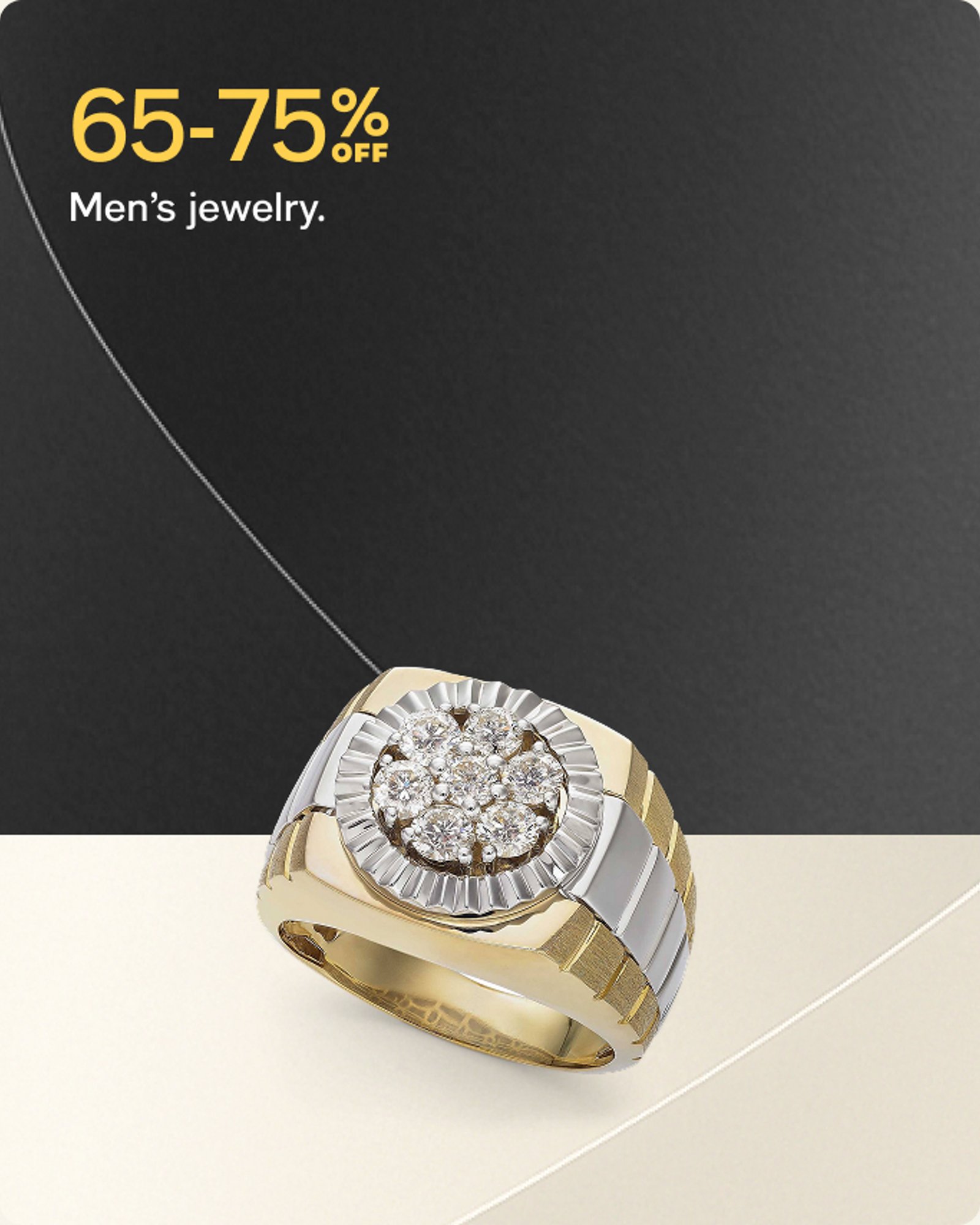 65-75% off Men's jewelry