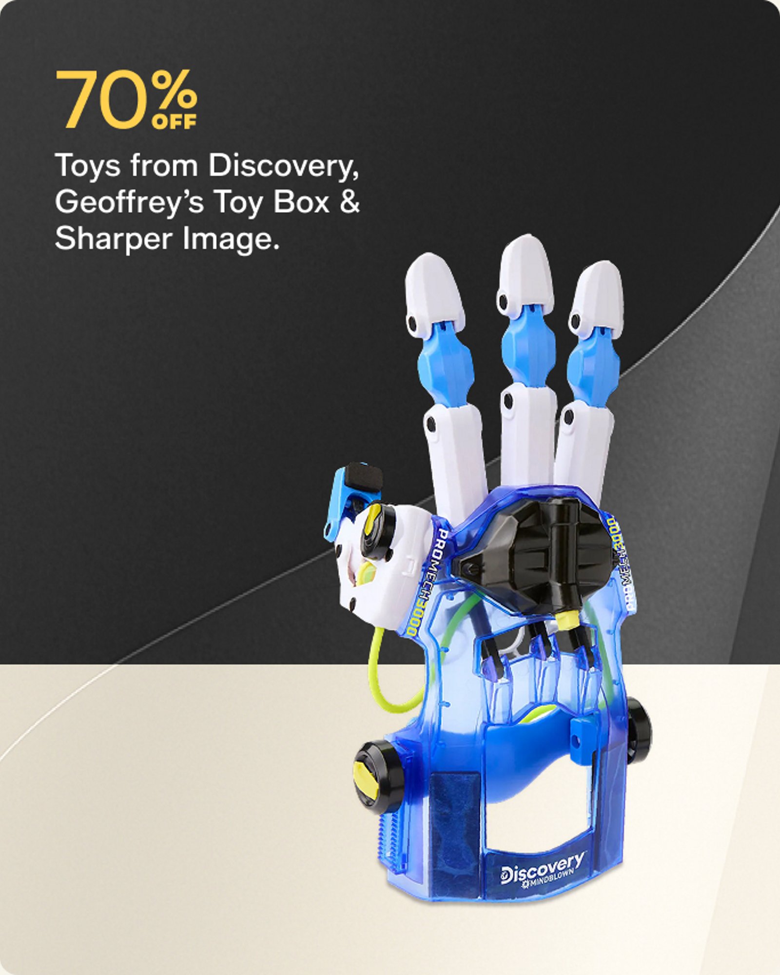 70% of toys from Discovery