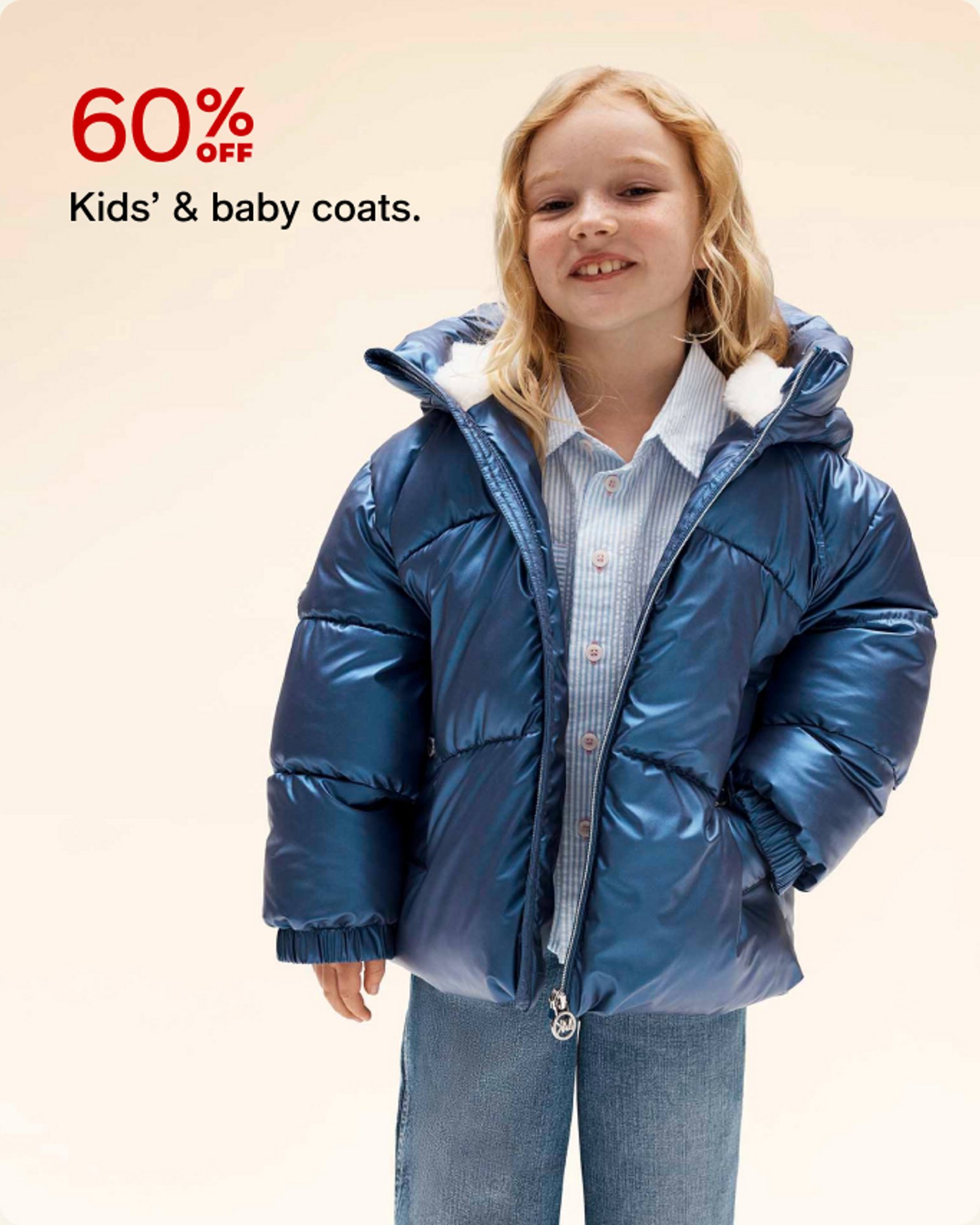 60% kids & baby coats