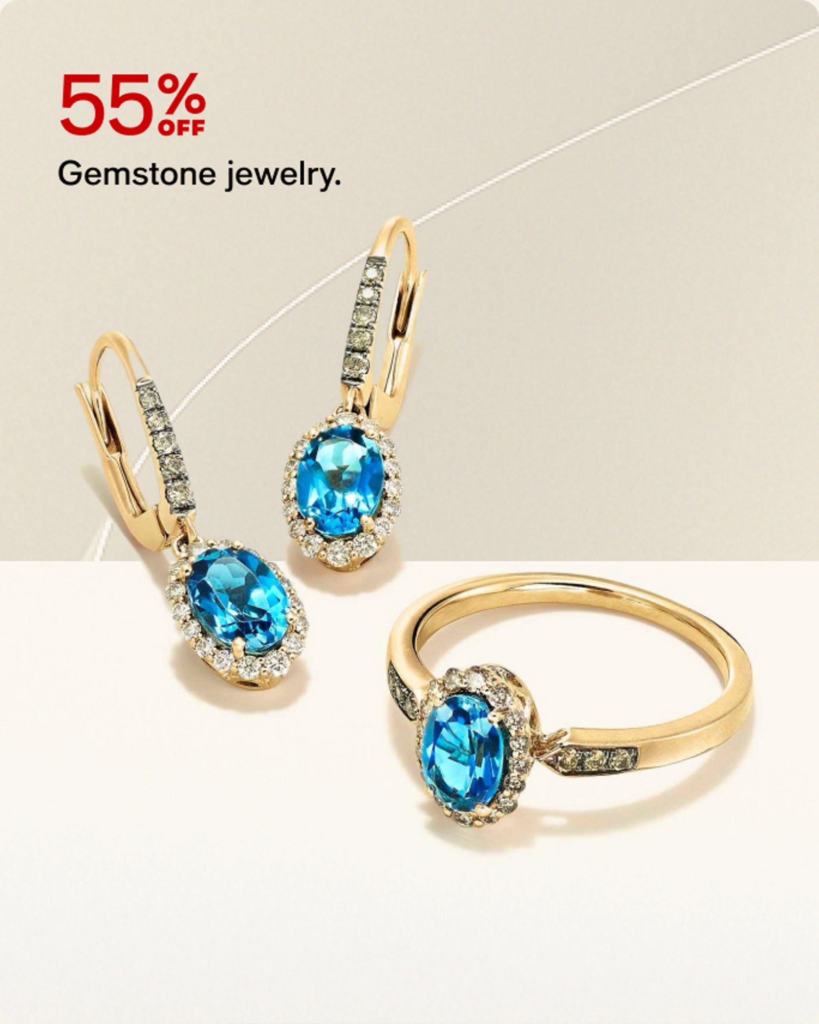 55% Off Gemstone Jewelry