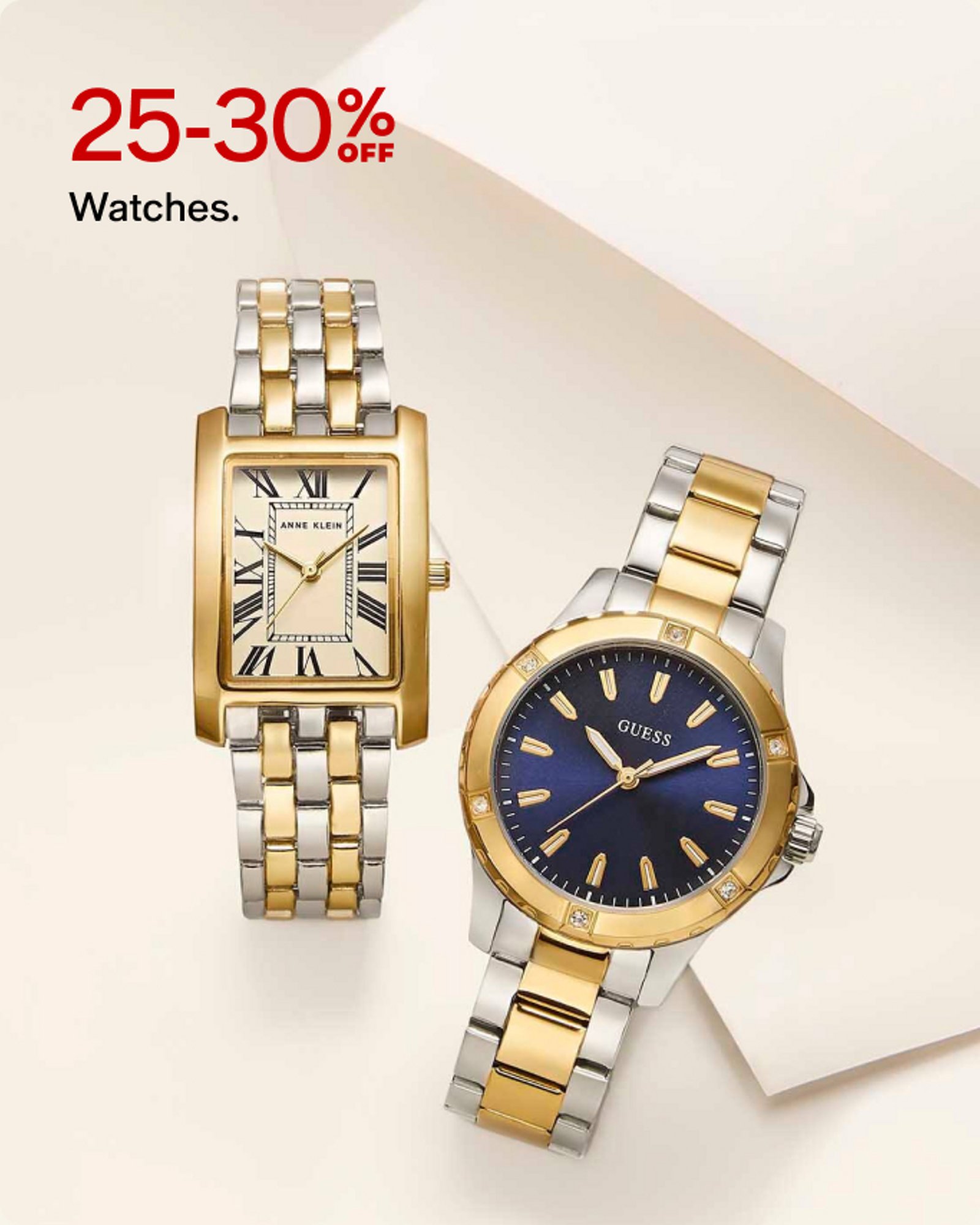 25-30% Off Watches