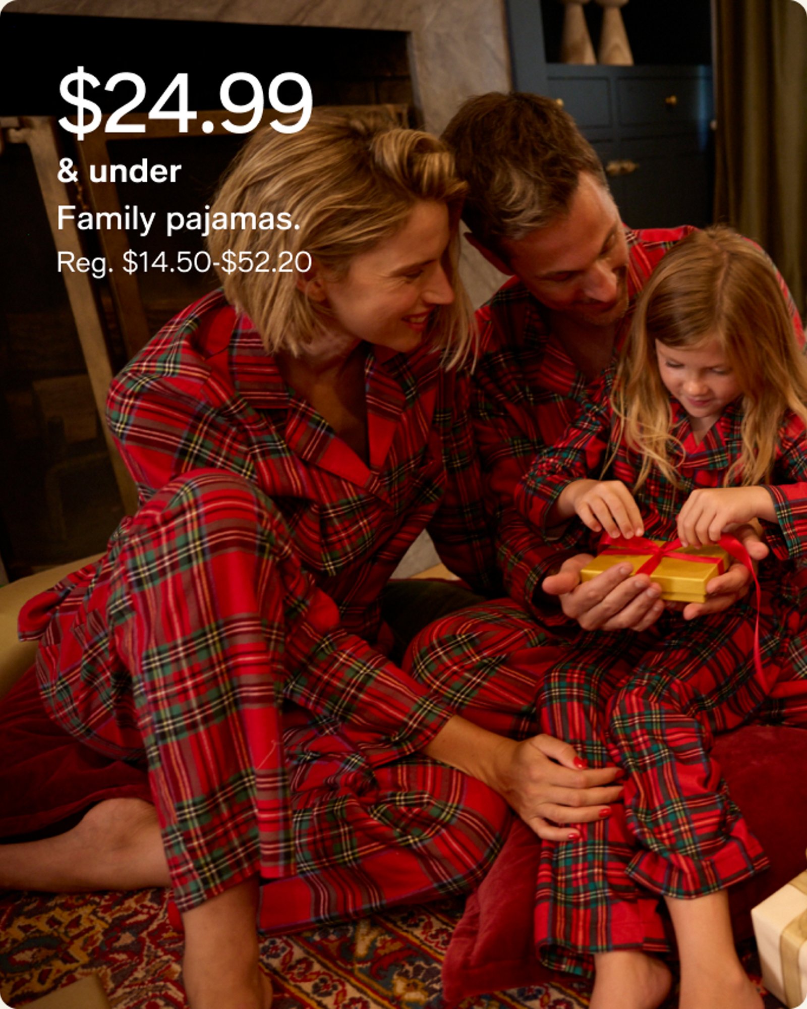 $24.99 & Under Family Pajamas