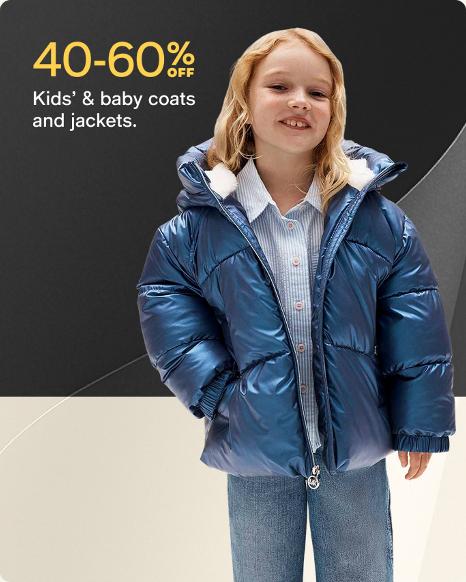 40-60% kids & baby coats and jackets