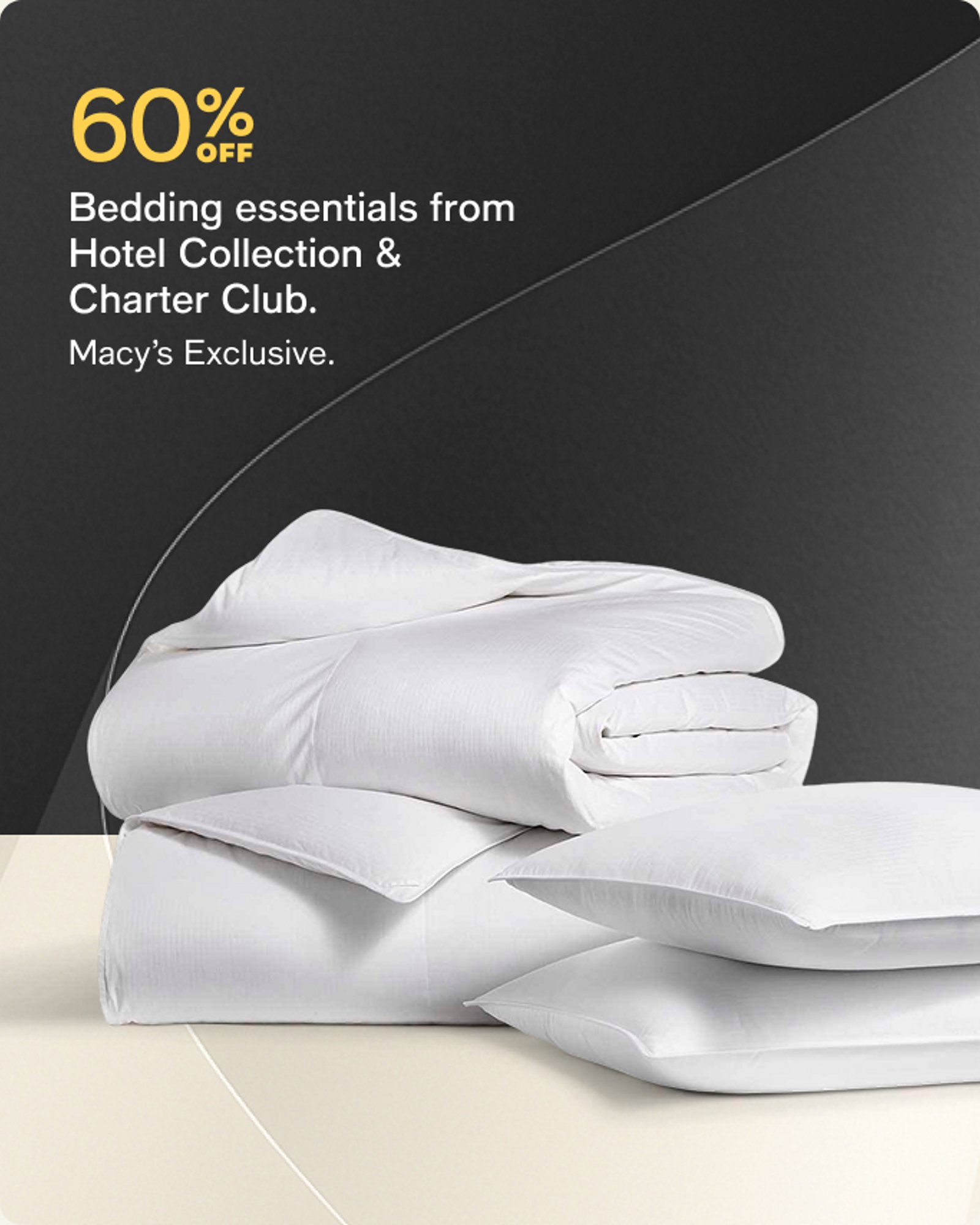 60% OFF Bedding essentials from Hotel Collection