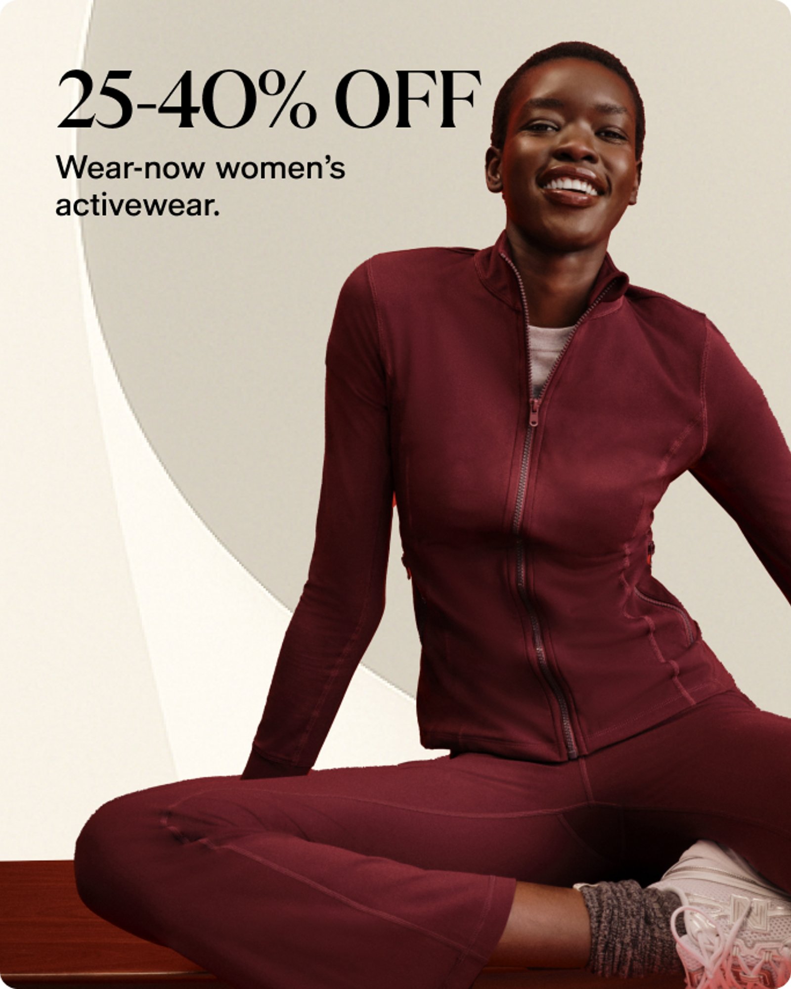 25-40% off Activewear