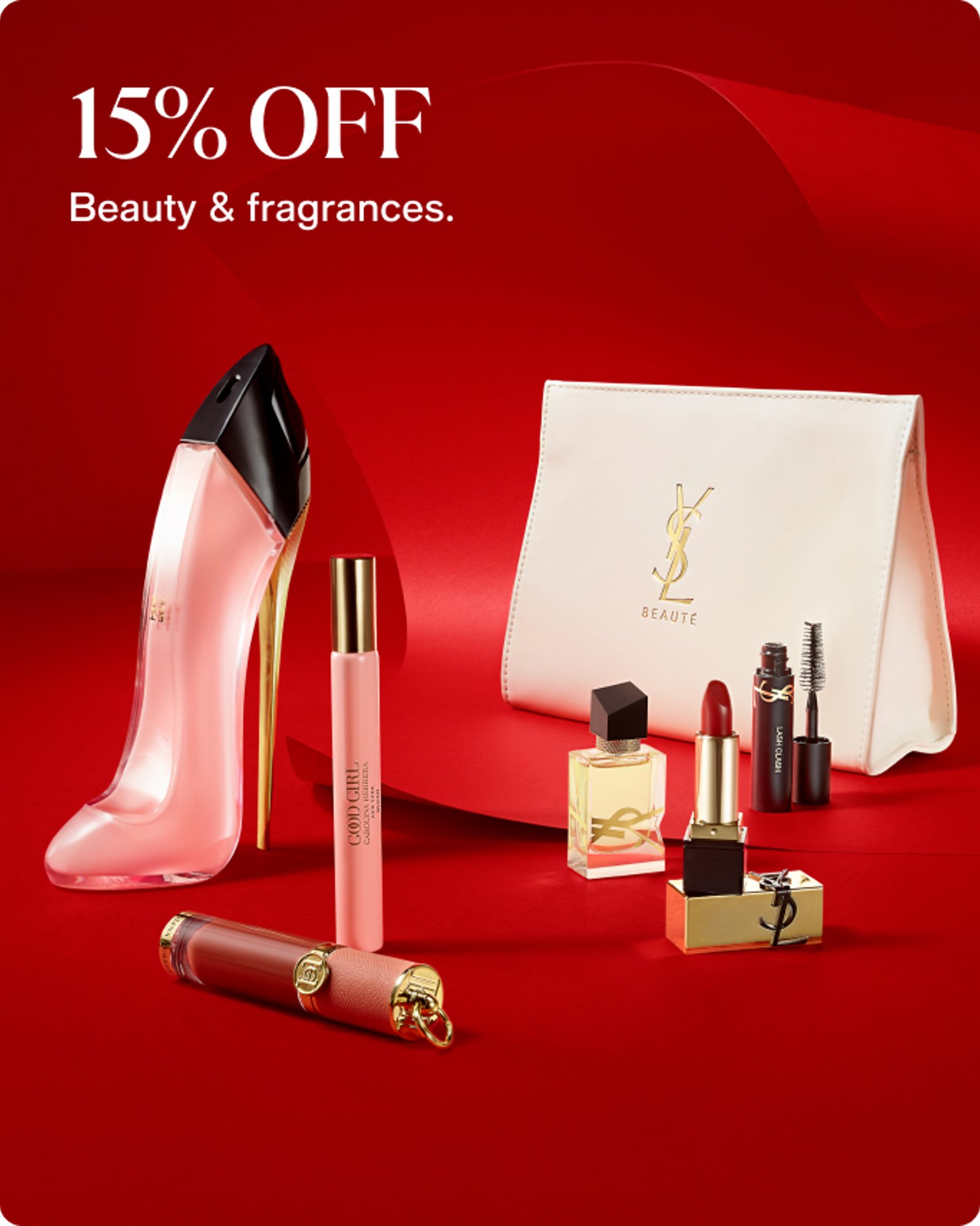 15-30% OFF Beauty & fragrances