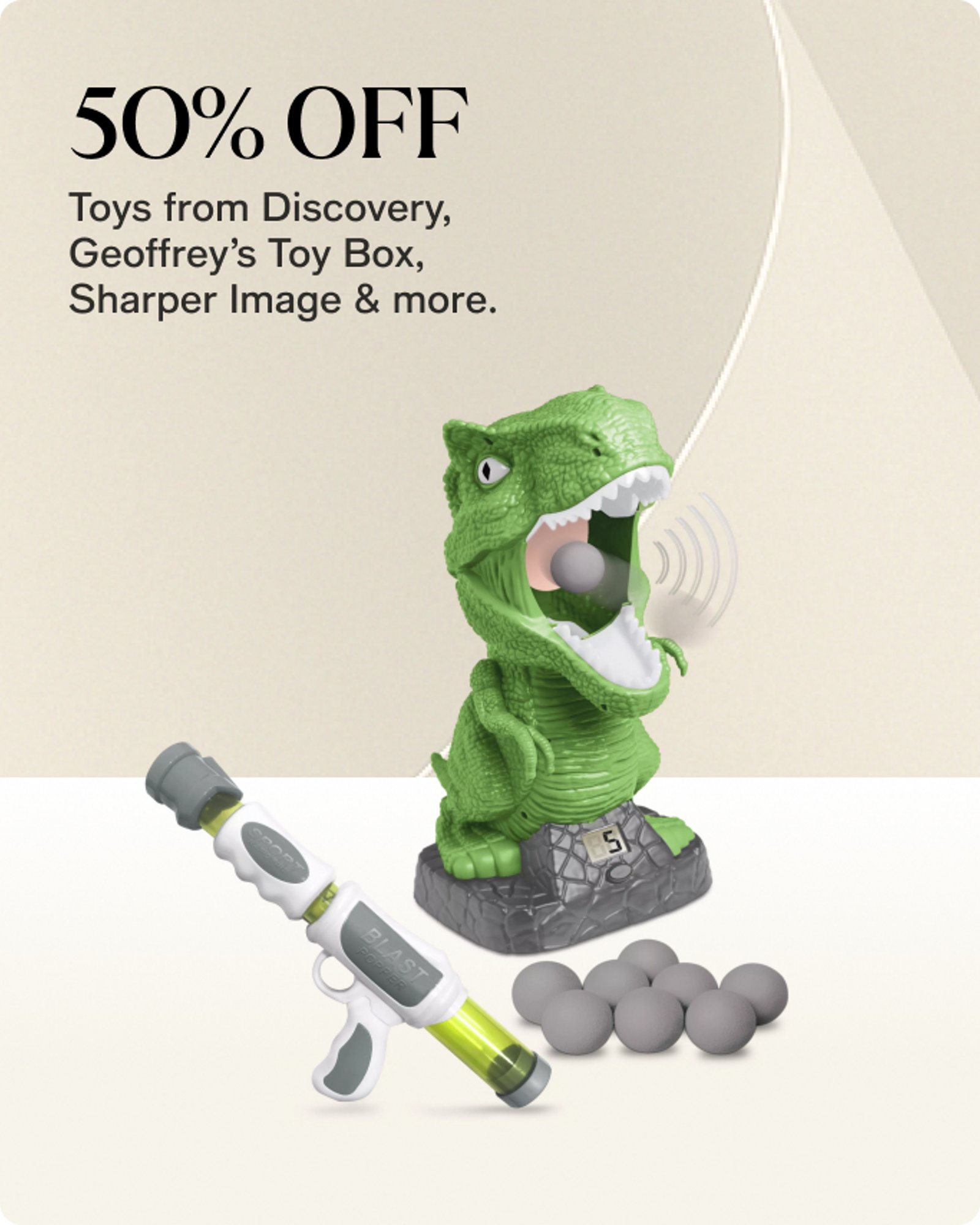 50% OFF Toys