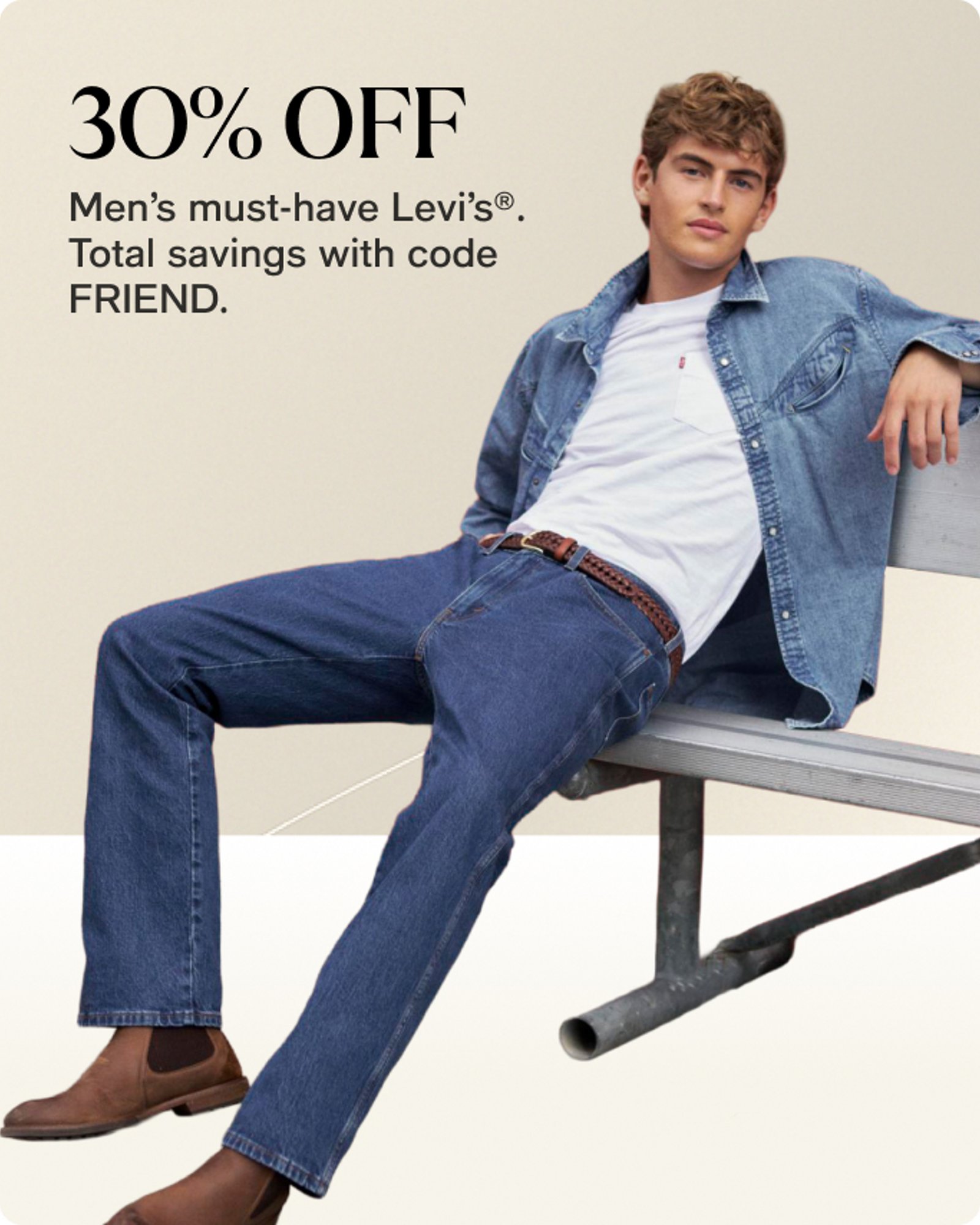 30% off Men's Levis