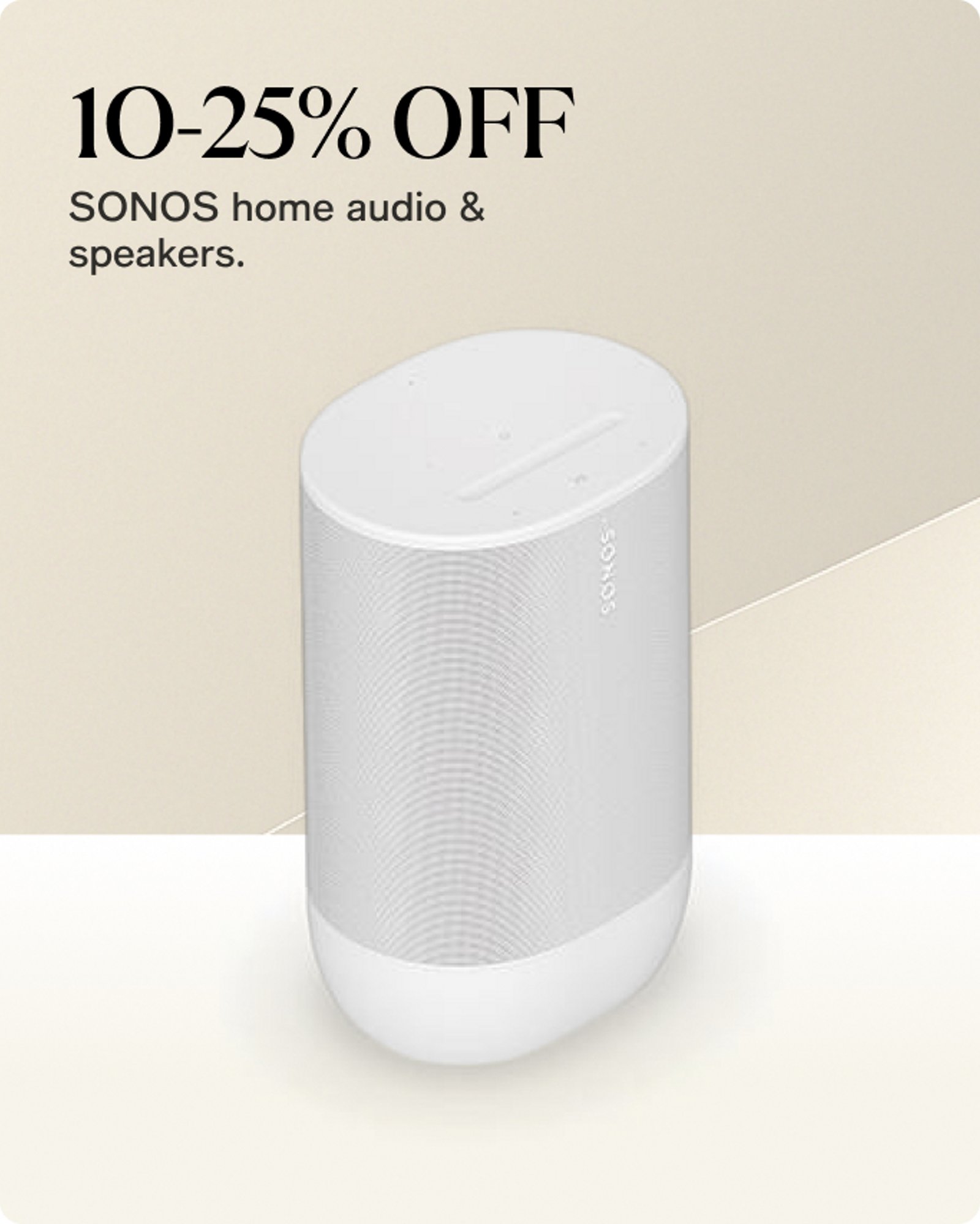 10-25% OFF SONOS