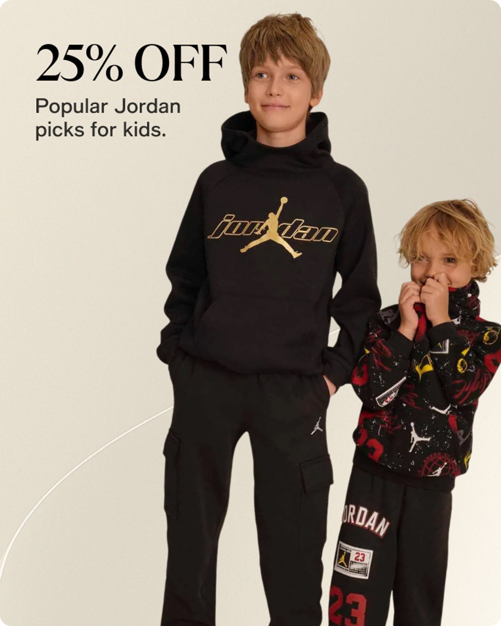 25% off popular jordan picks for kids