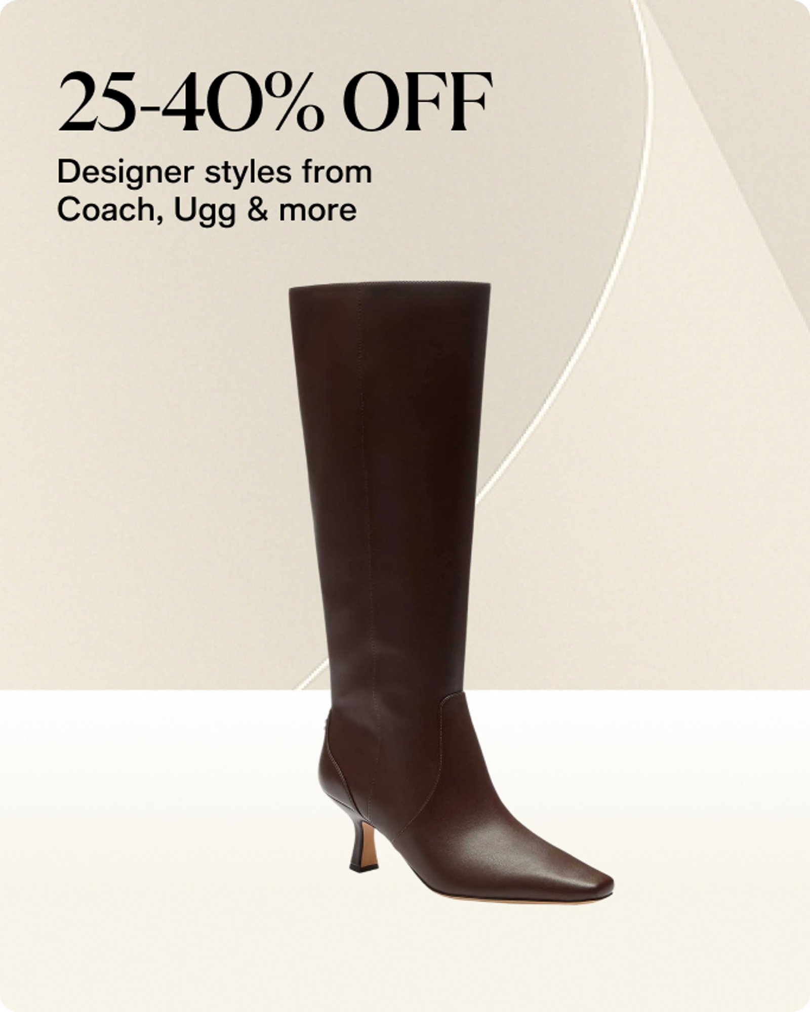 25-40 Designer shoes from ugg,coach and more