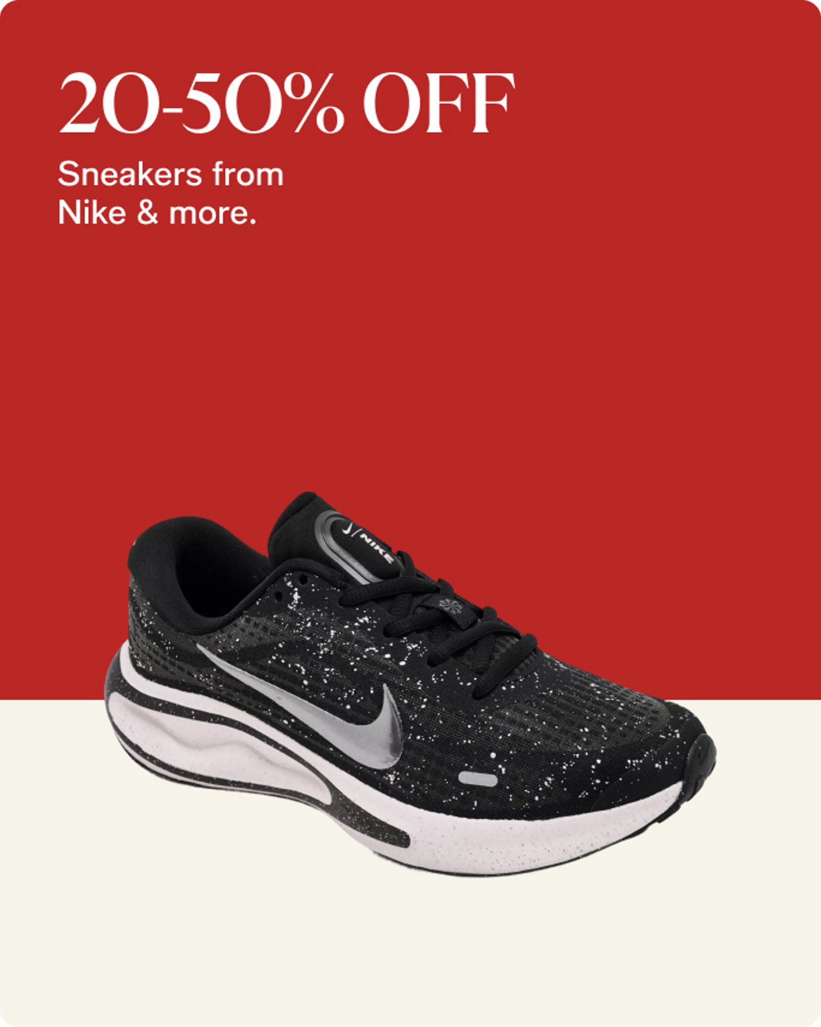 25-50% Off Sneakers from Nike & more