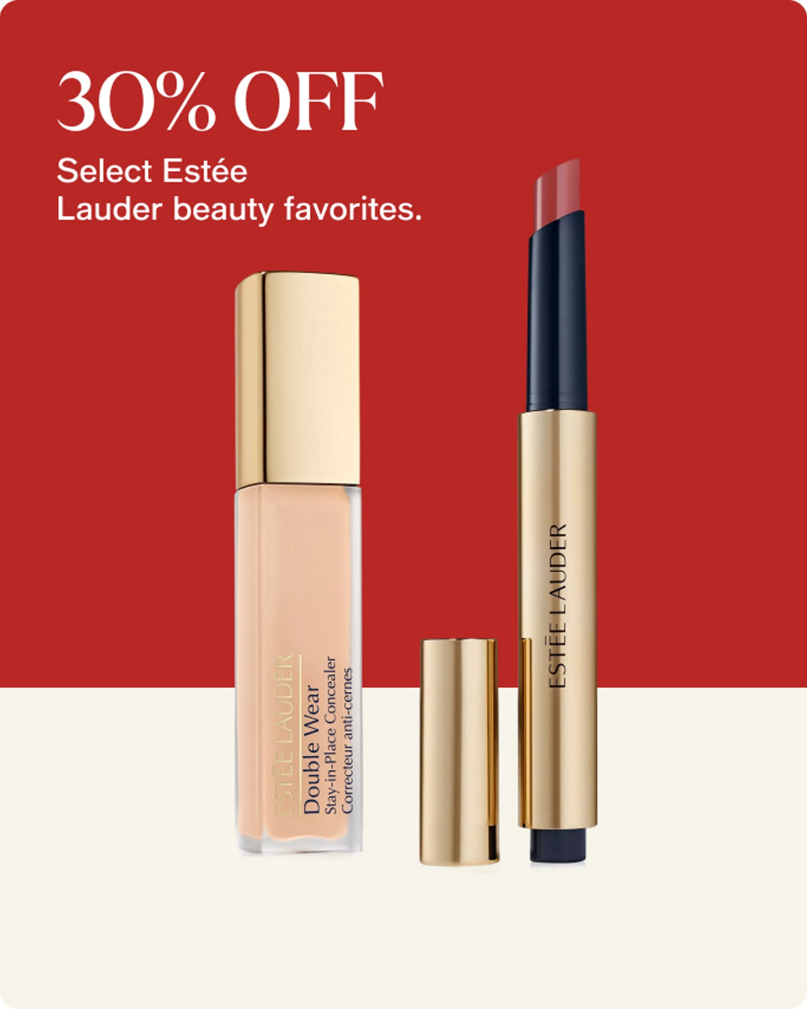 30% off Estee Lauder