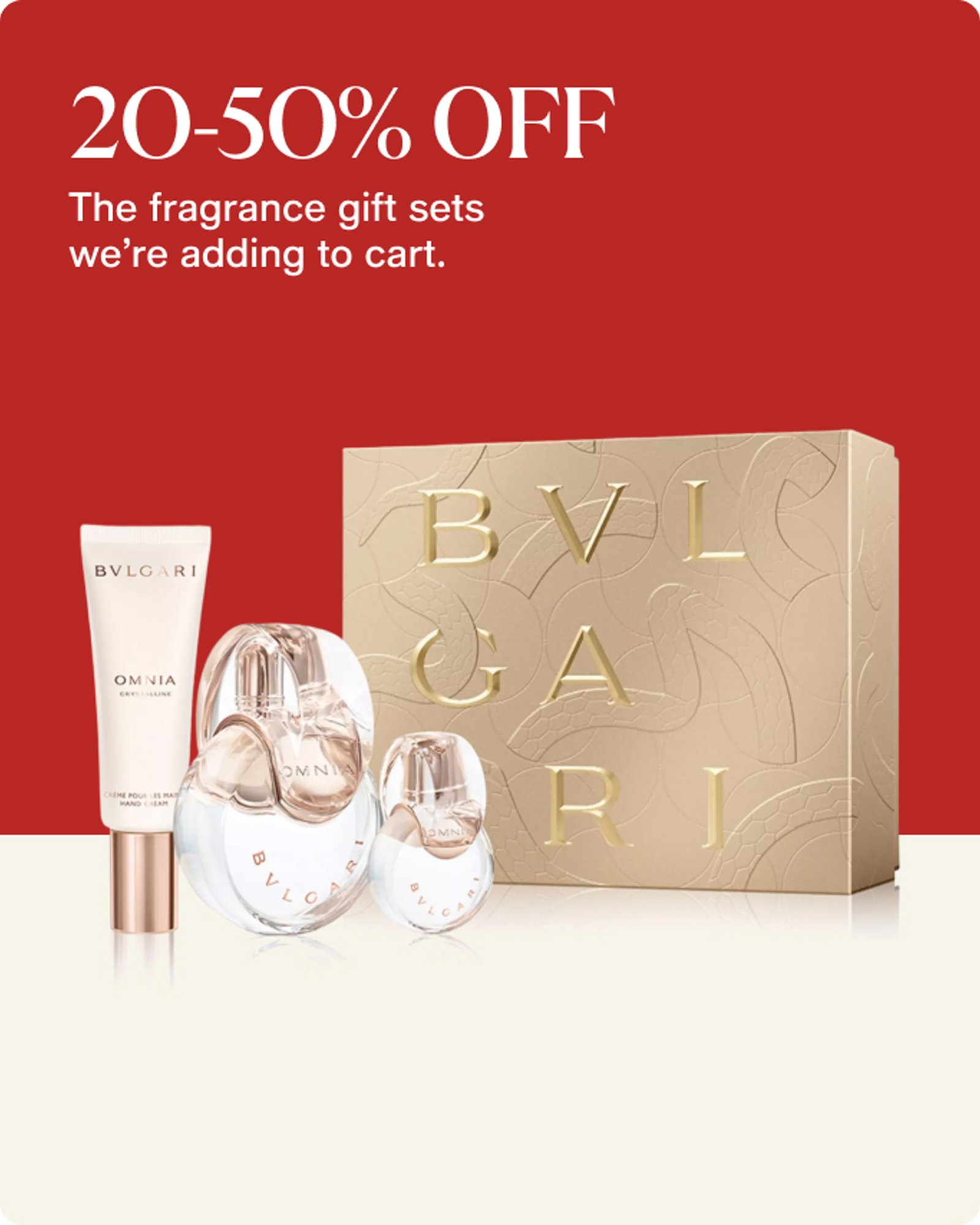 20-50% off fragrance gift sets