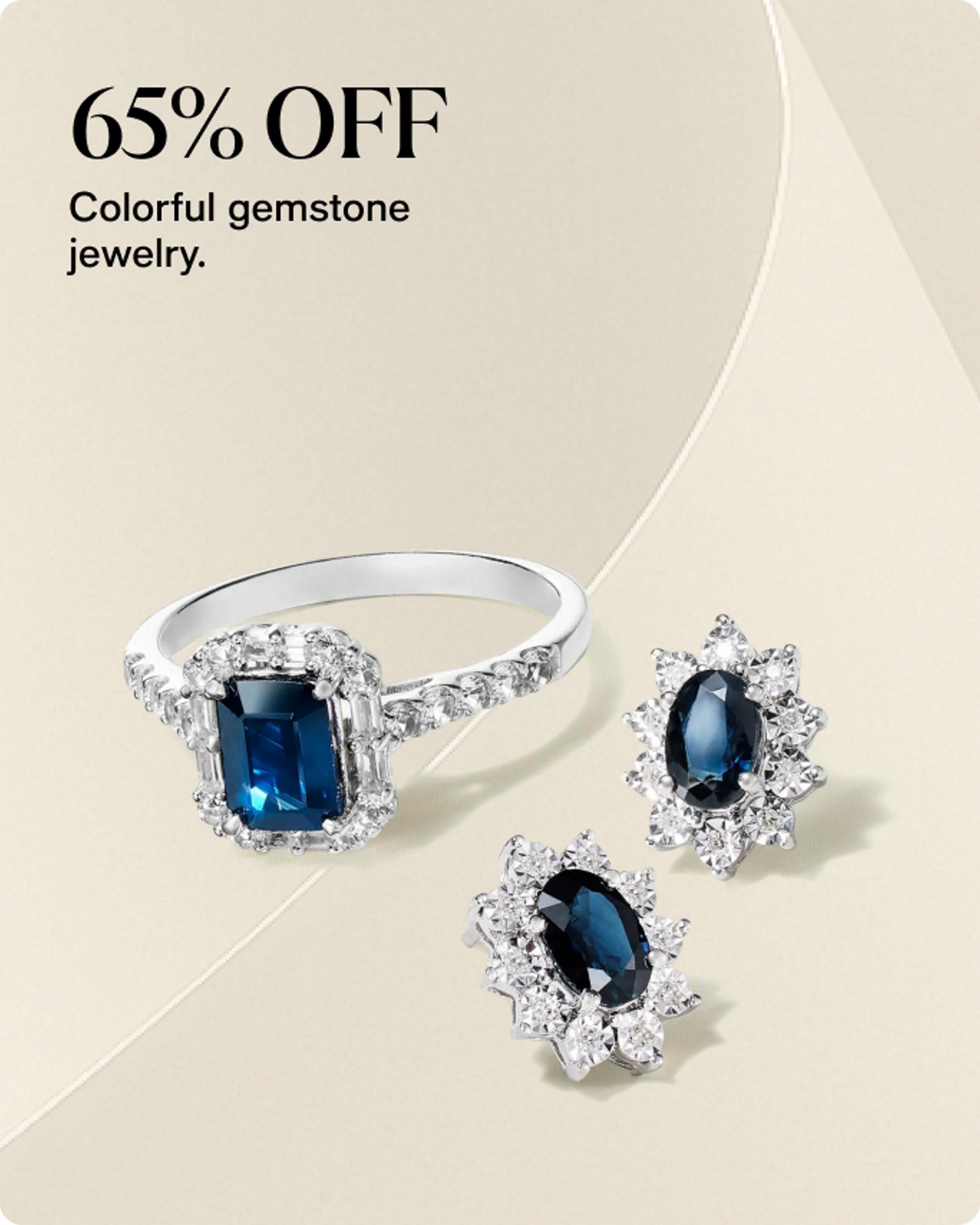 65% off gemstone jewelry