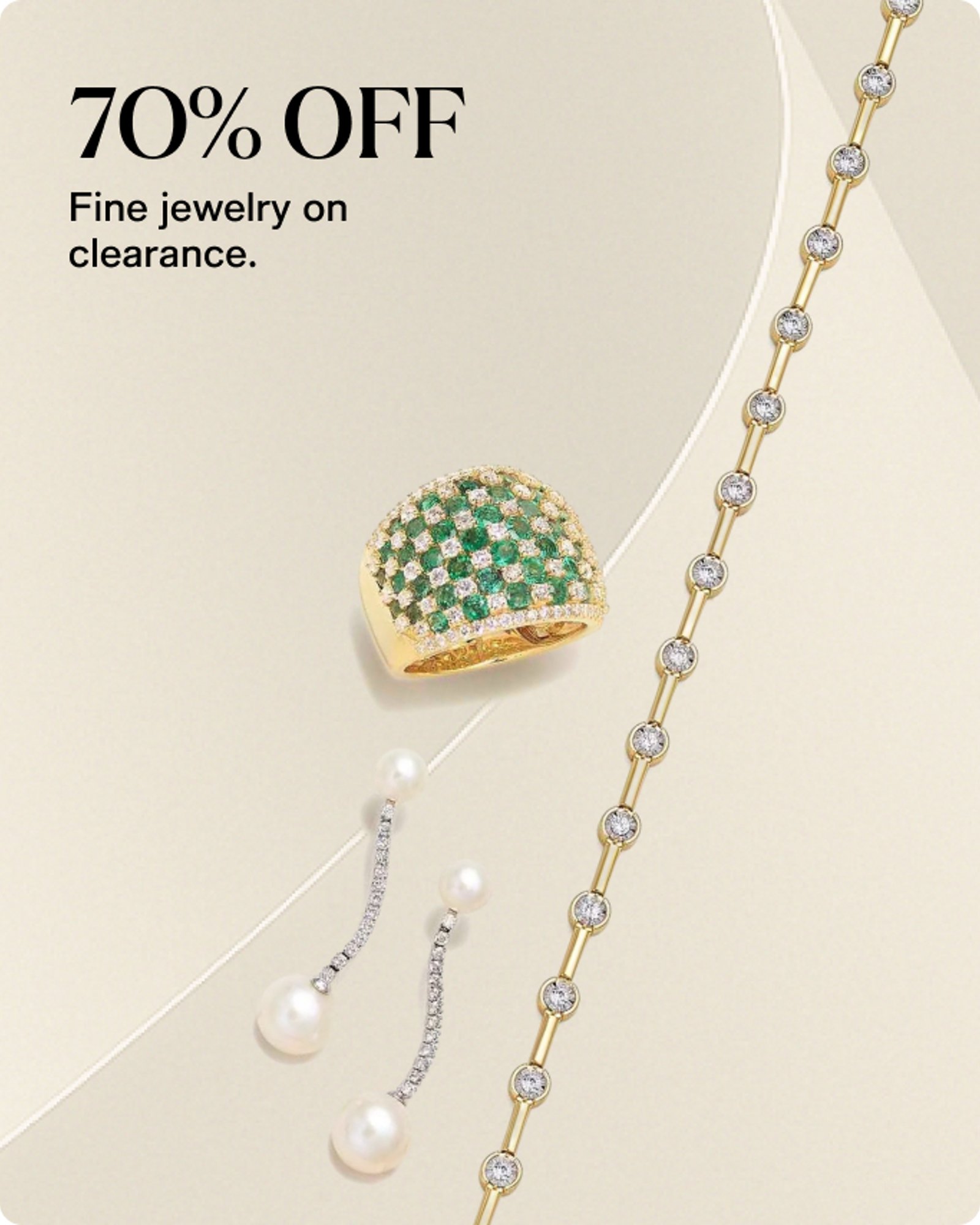 70% off Fine Jewelry Clearance