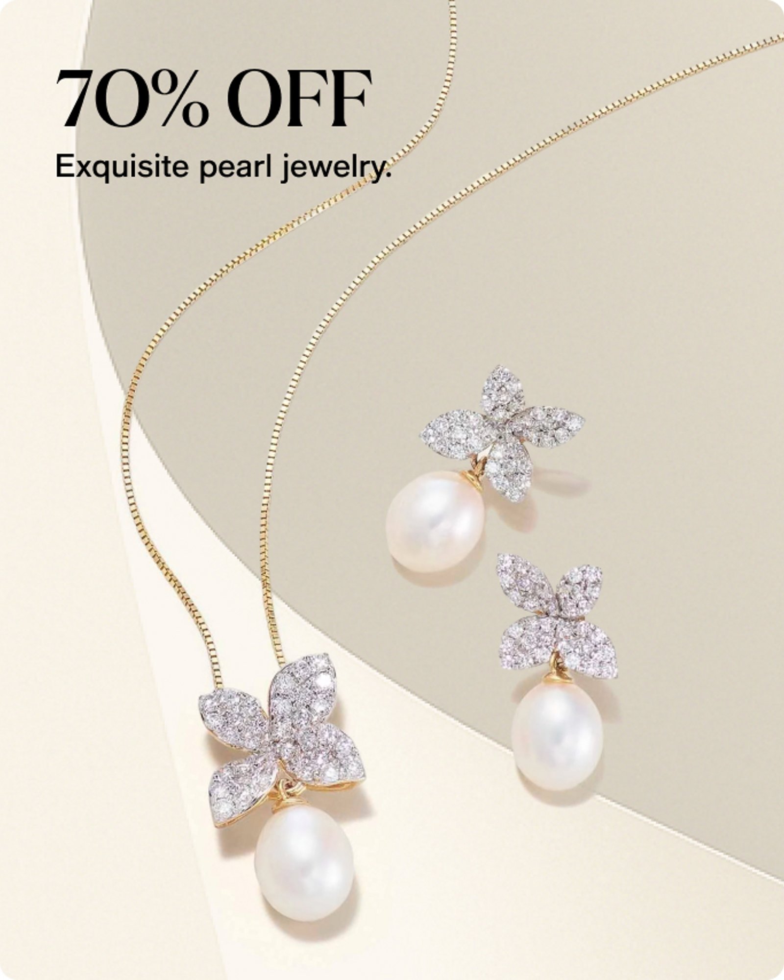 70% off pearl jewelry