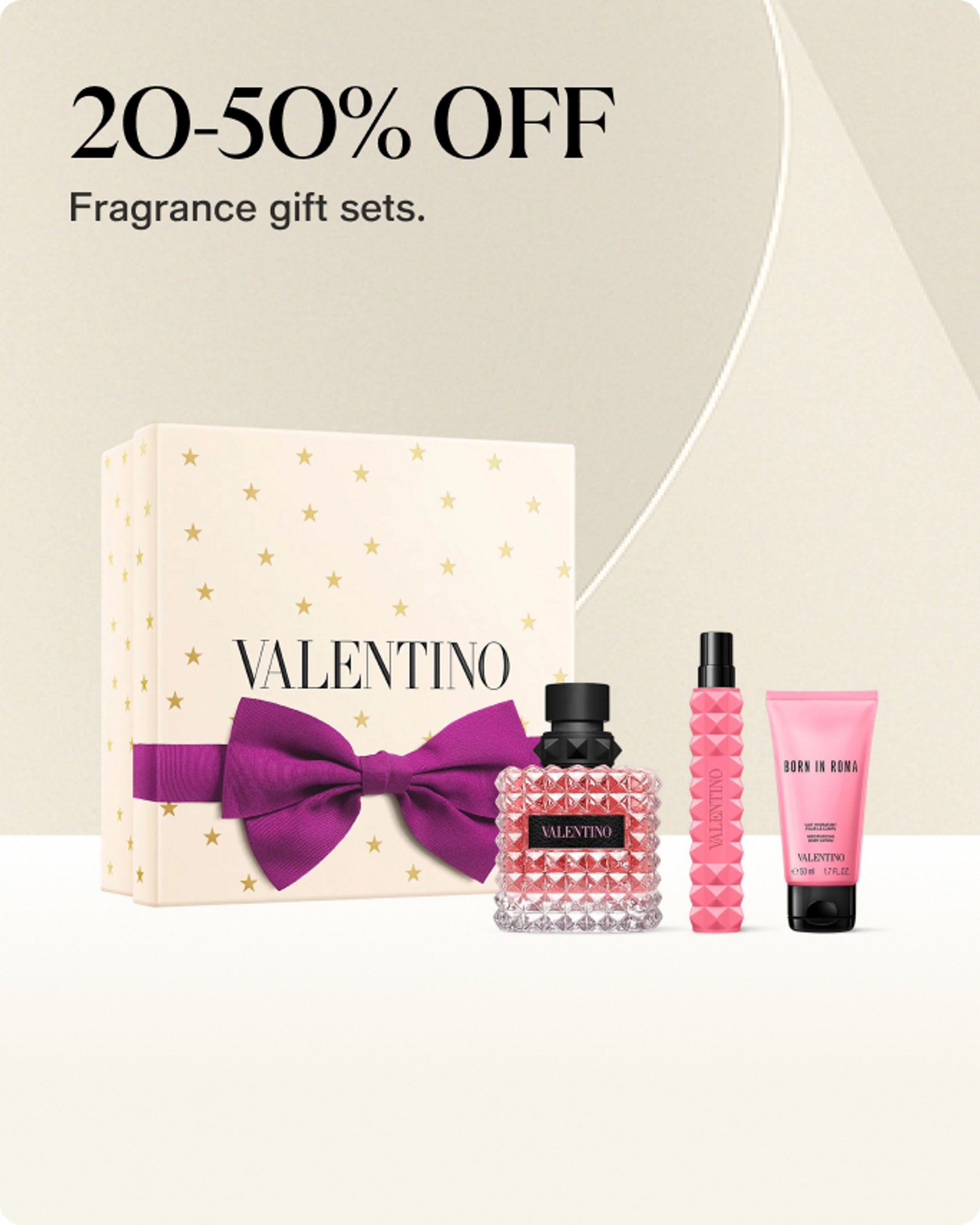 20-50% off fragrance gift sets