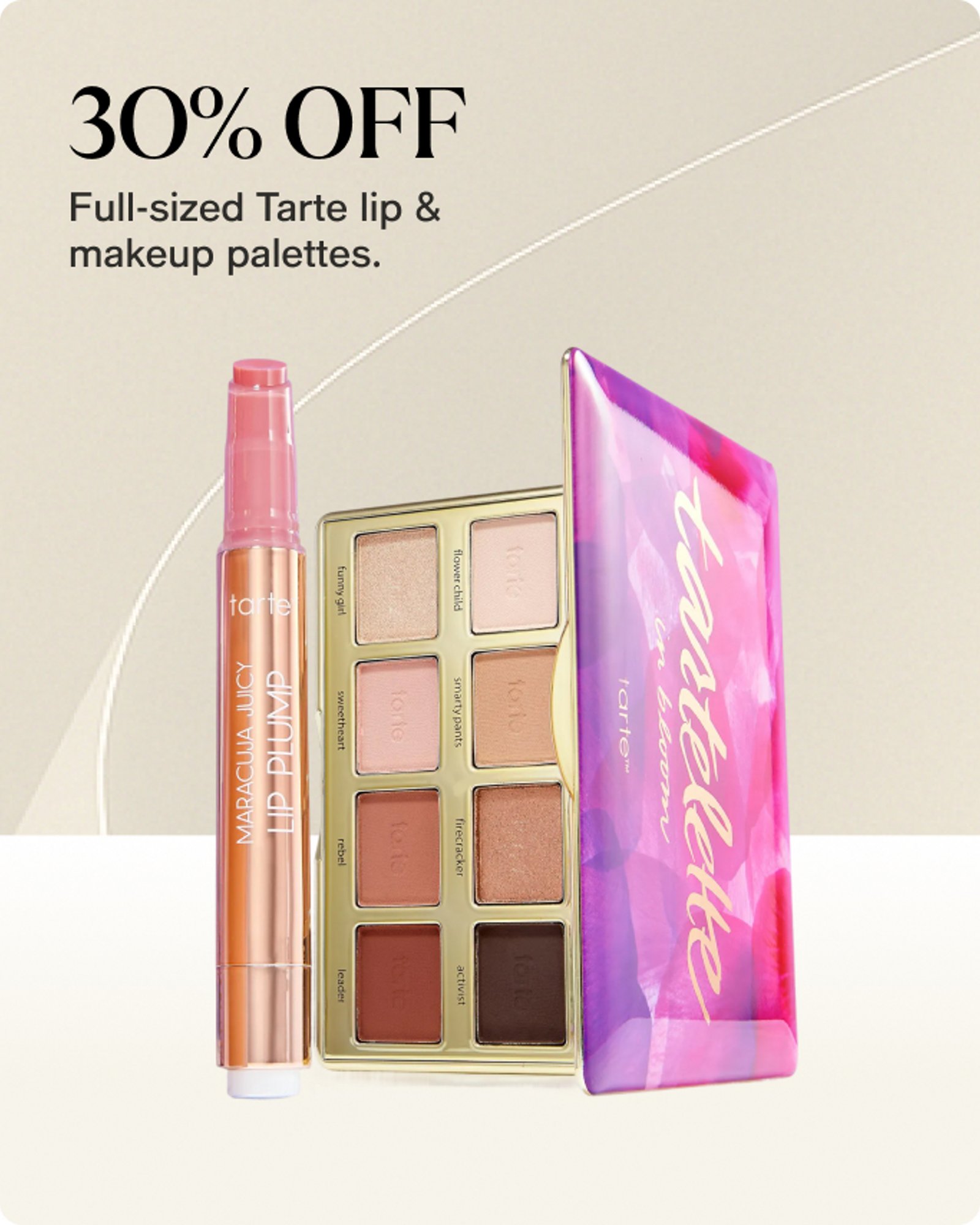 30% off Tarte