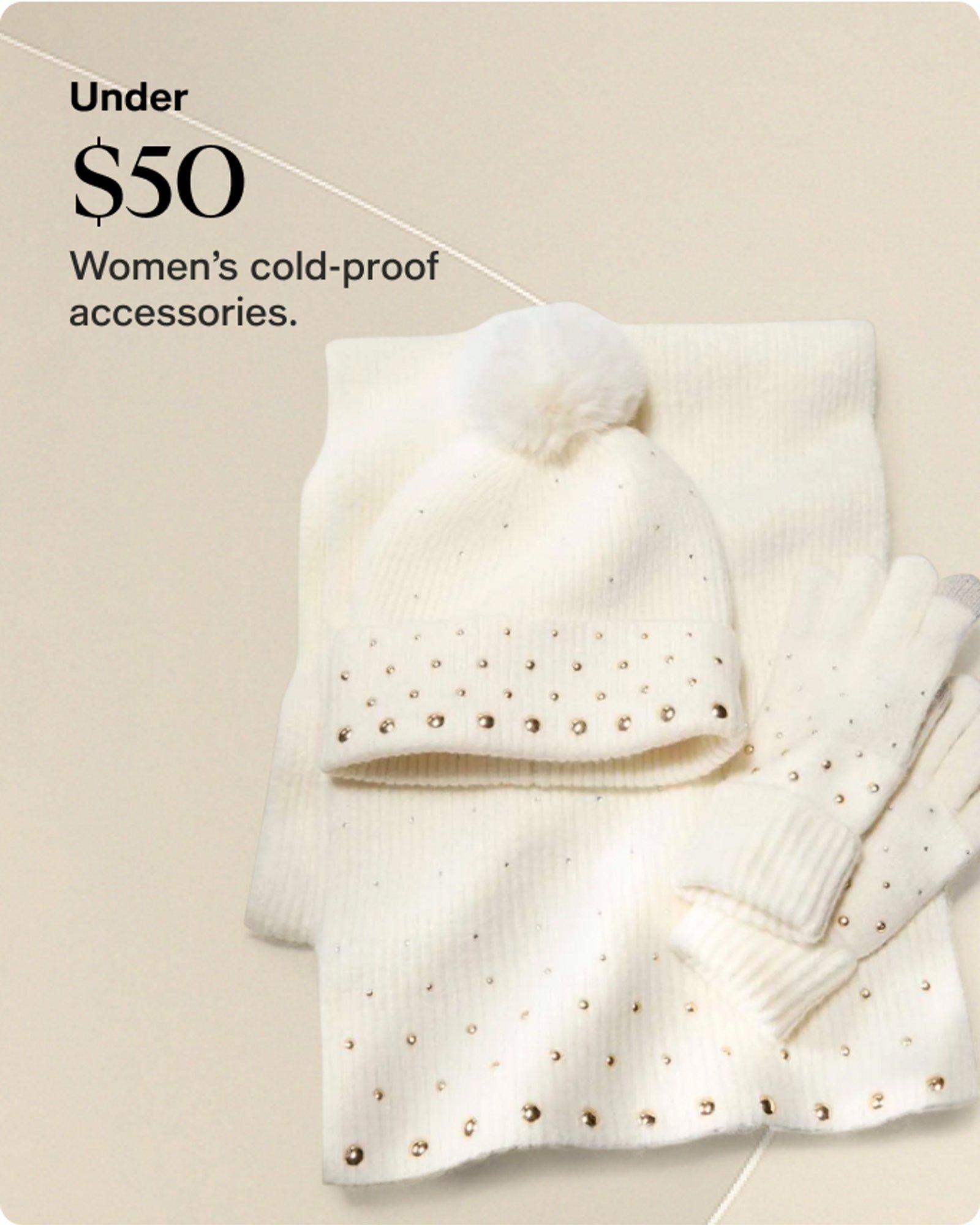 Under $50 Women's cold proof accessories