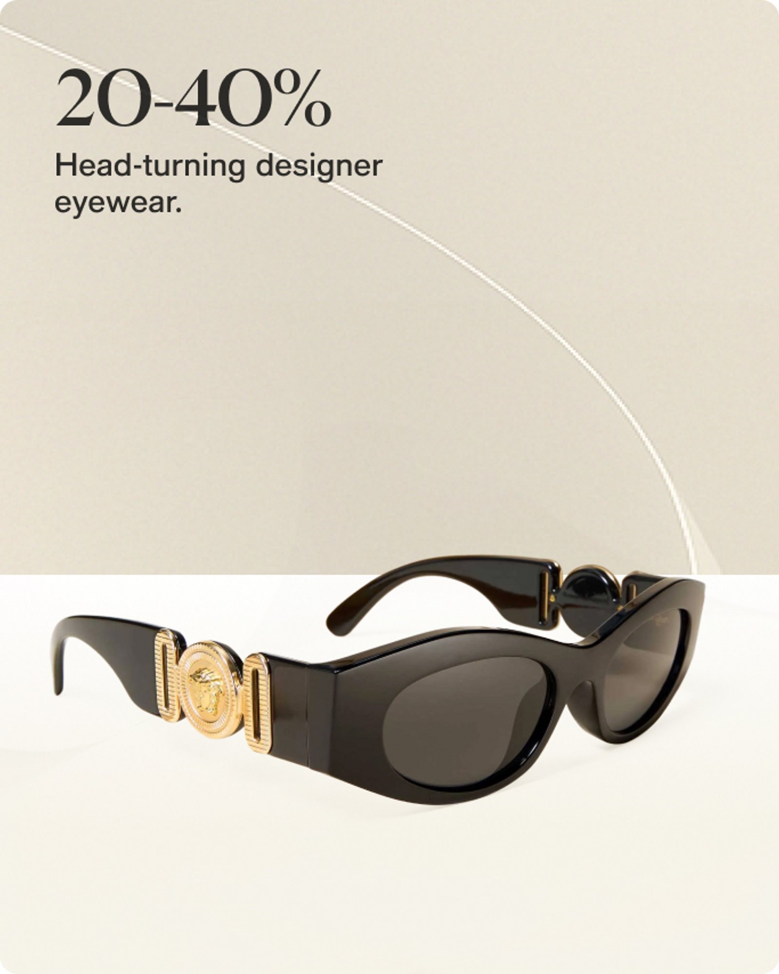 20-40 off head turning designer eyewear