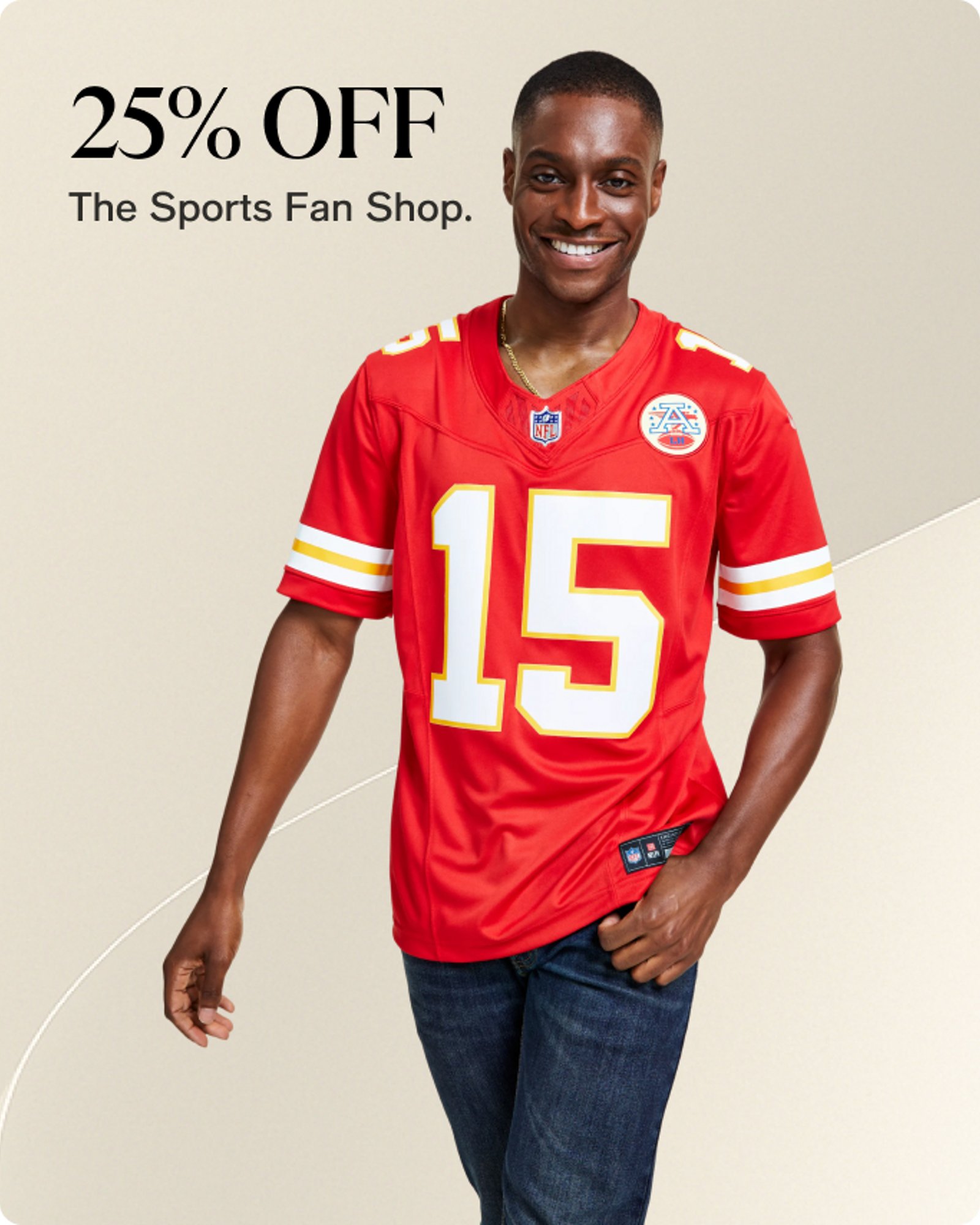 25% off the Sports Fan Shop
