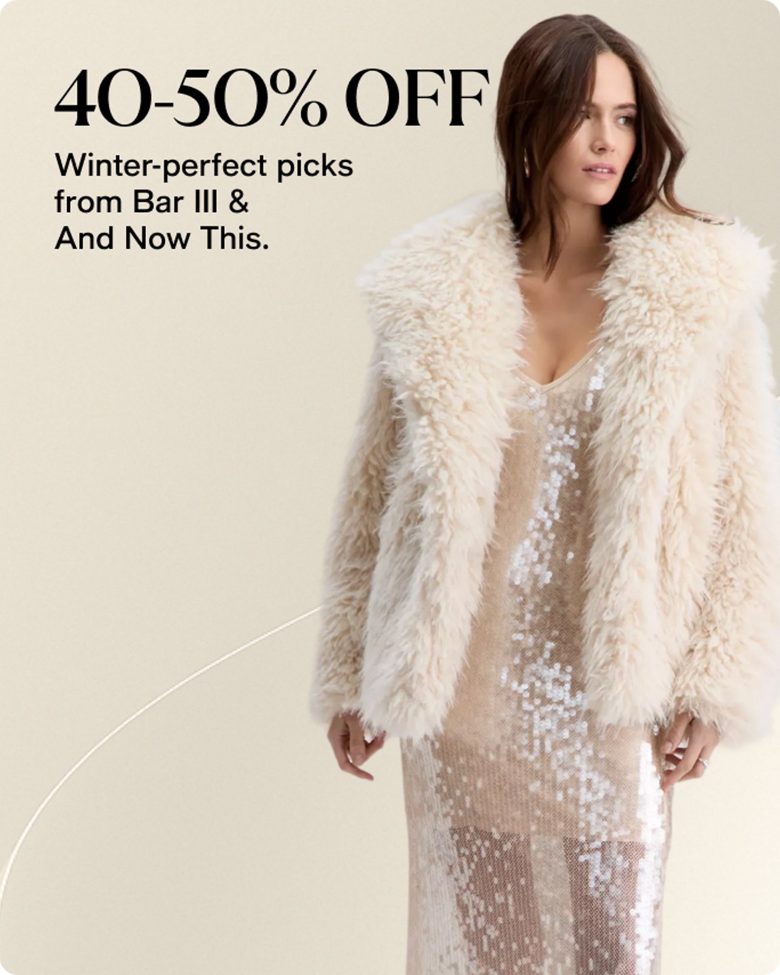 40-50% off Winter picks from Bar III & And Now This 