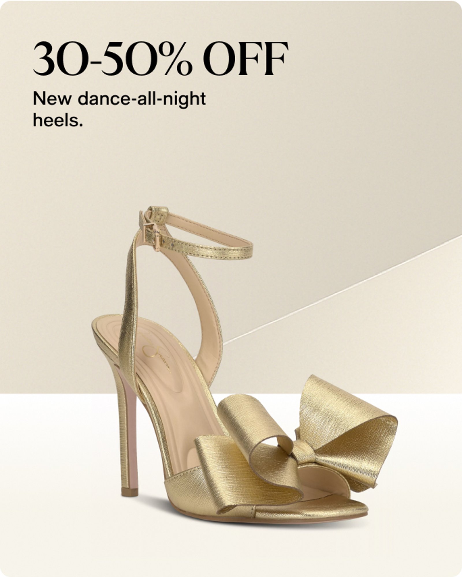 30-40% off New dance-all-night heels