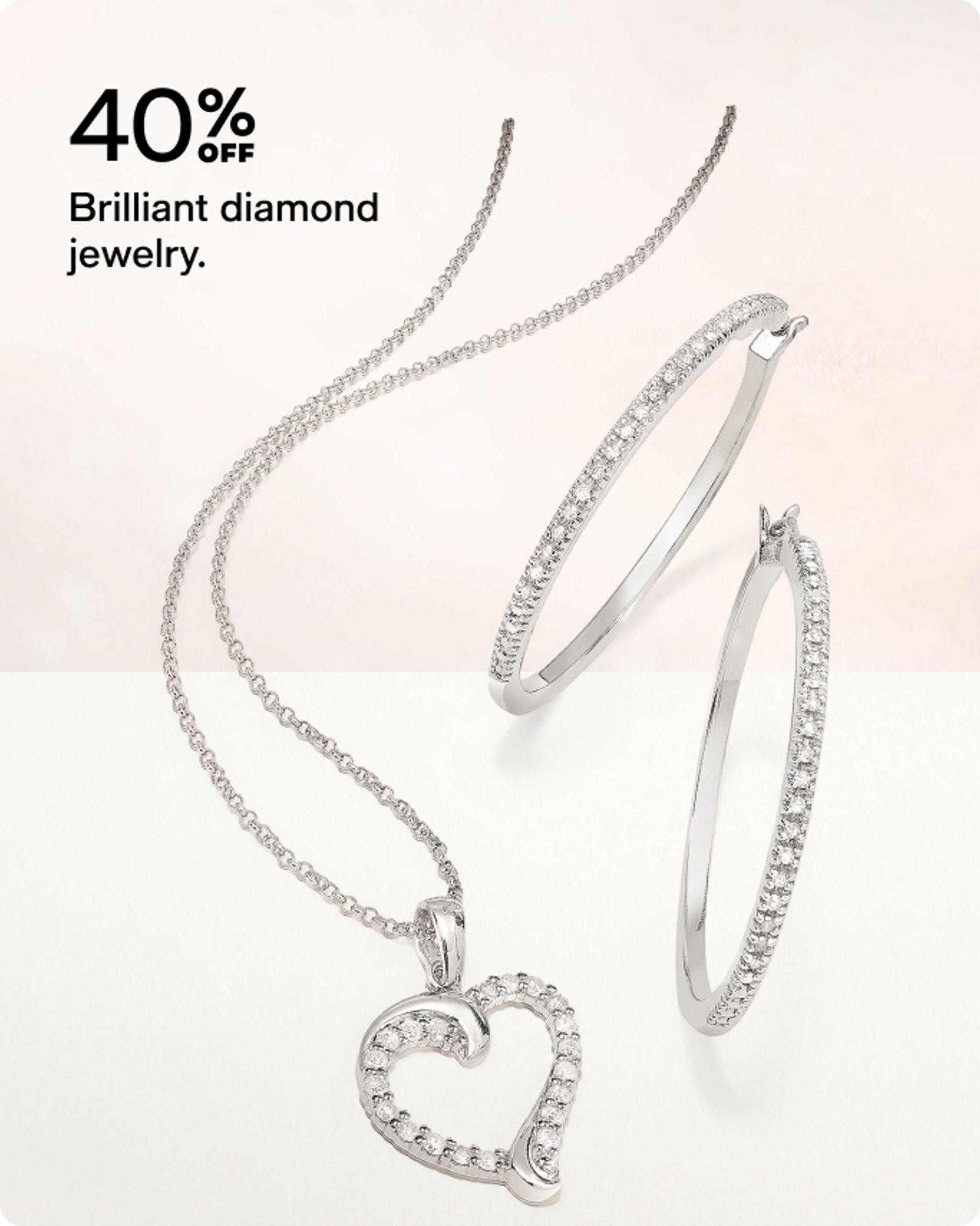 40% off Diamond Jewelry