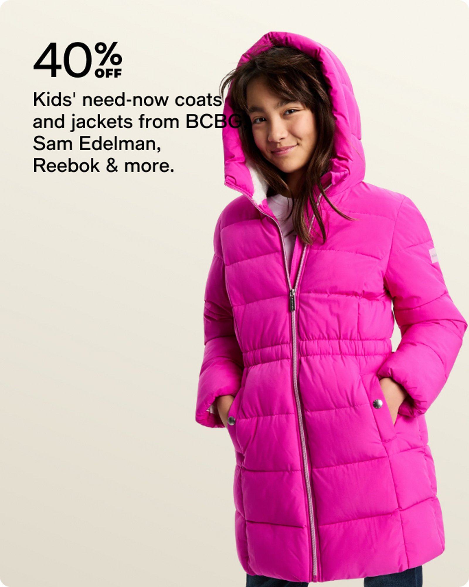 40% kids need new coat