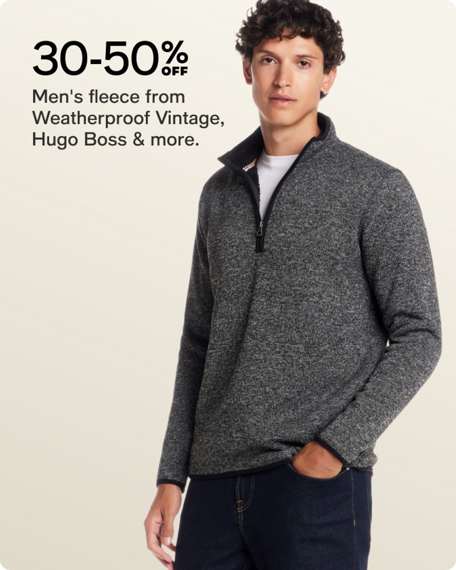 30-50% off Men's fleece