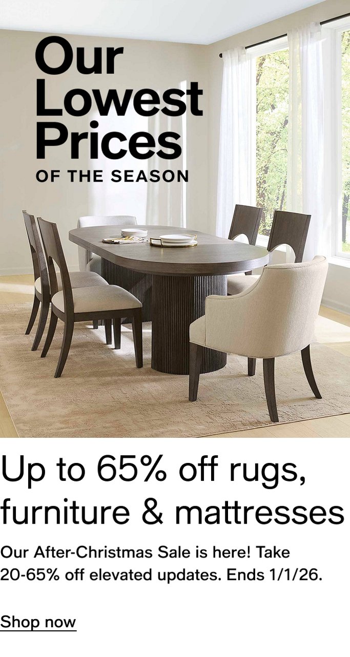 Our Lowest Prices OF THE SEASON