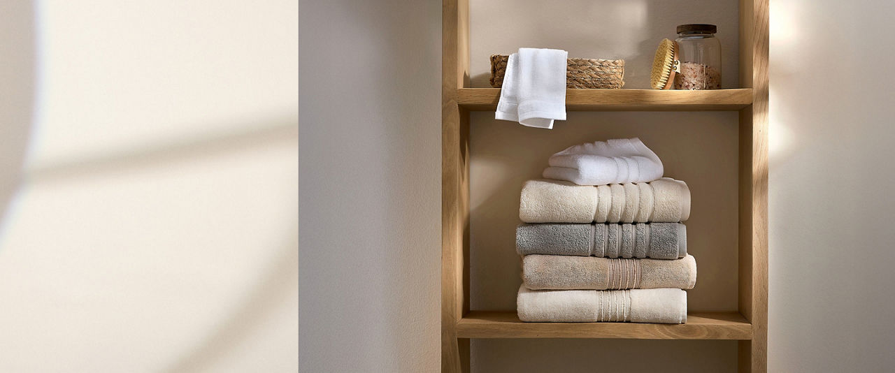 towels, washcloths, home spa essentials