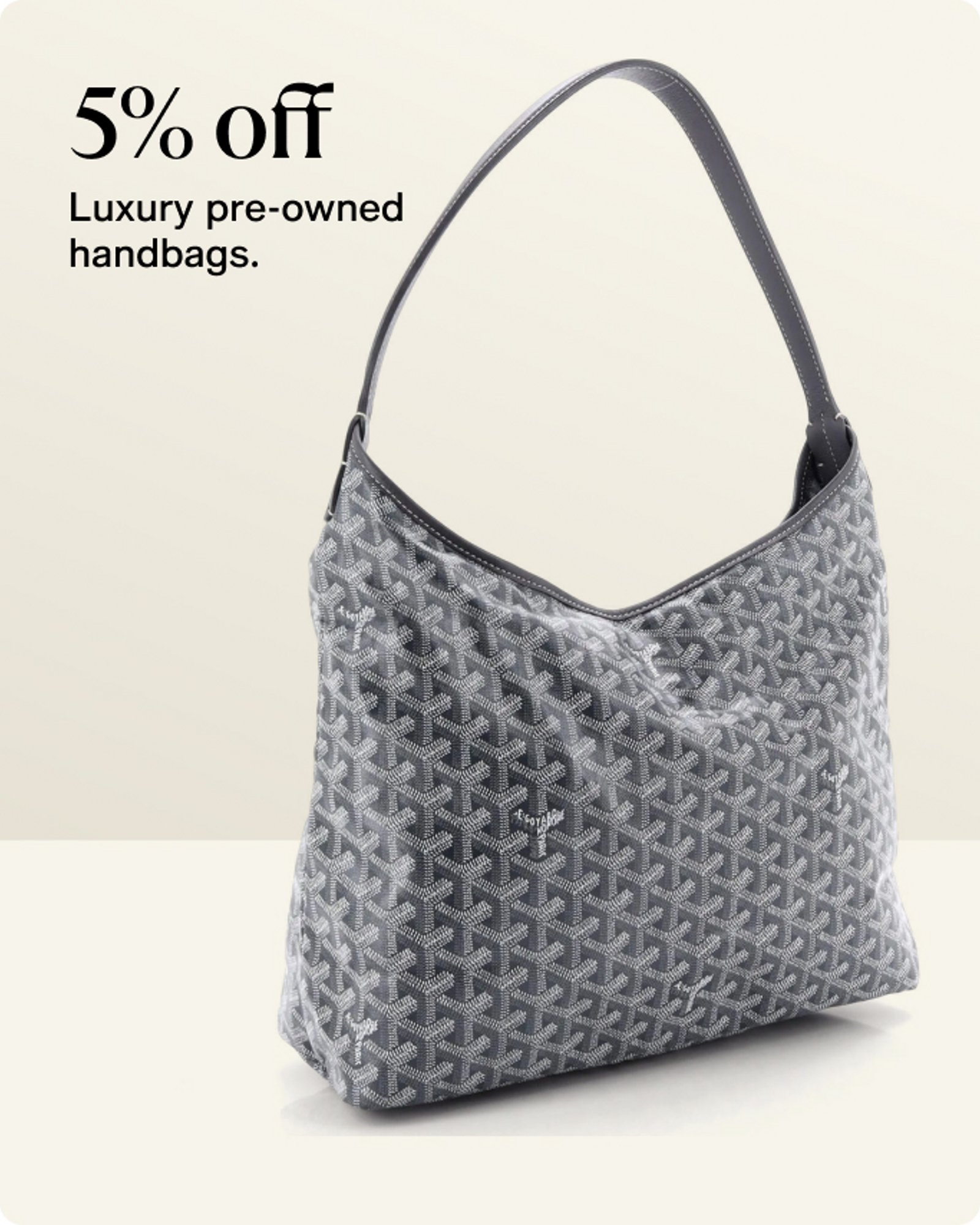 5 off pre-owned luxury Handbags