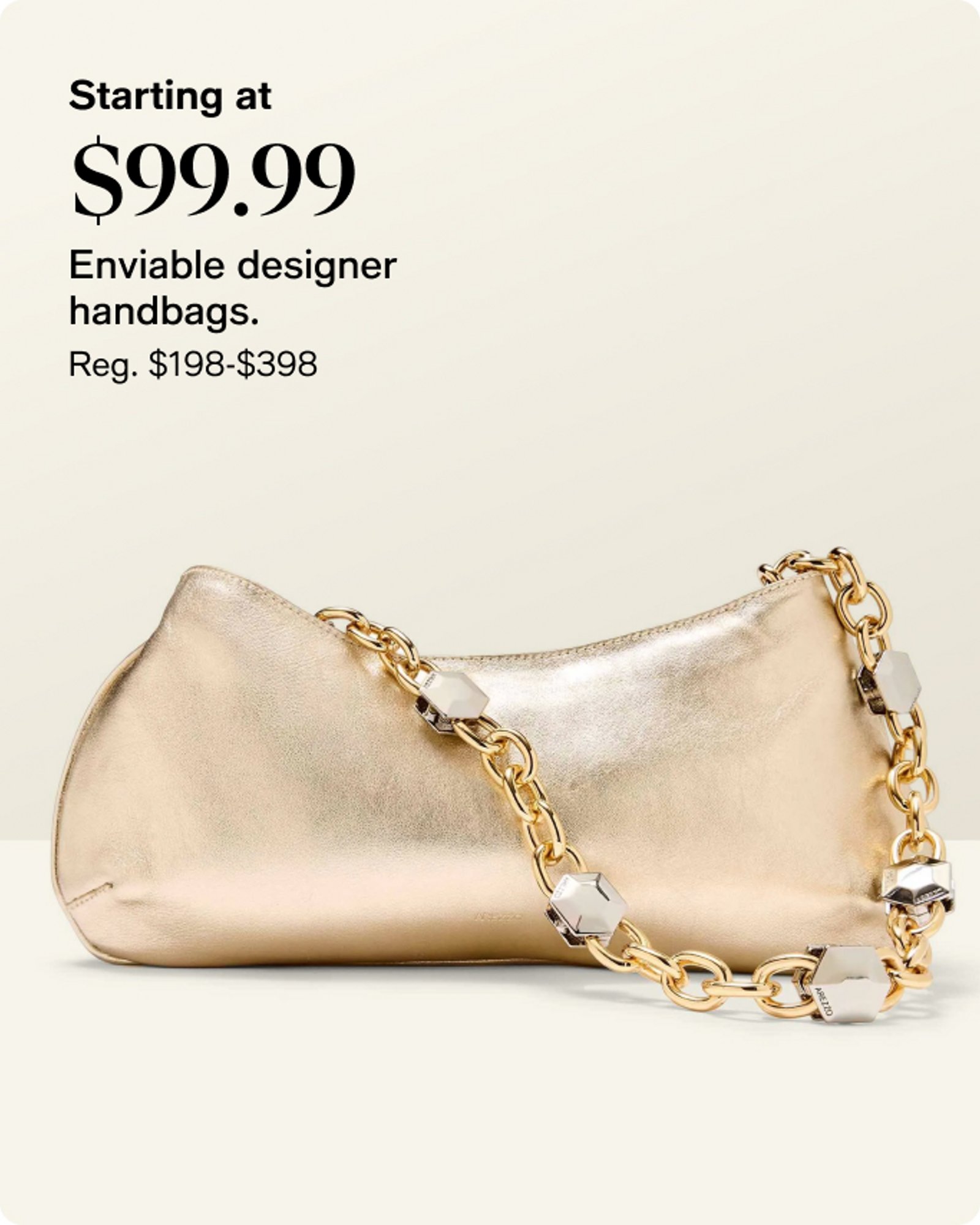Starting at $99.99 envitable designer handbags