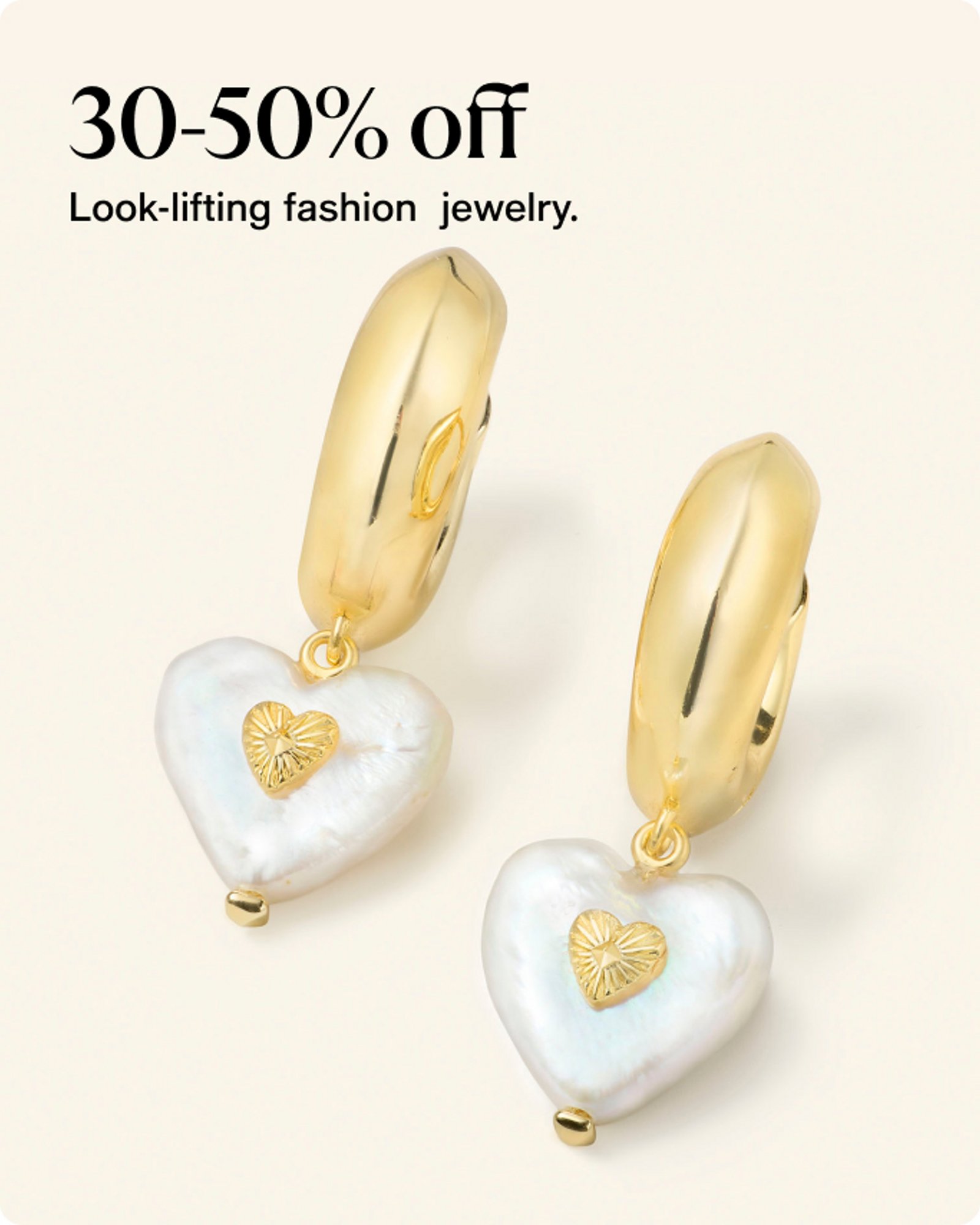 30-50% Off Fashion Jewelry