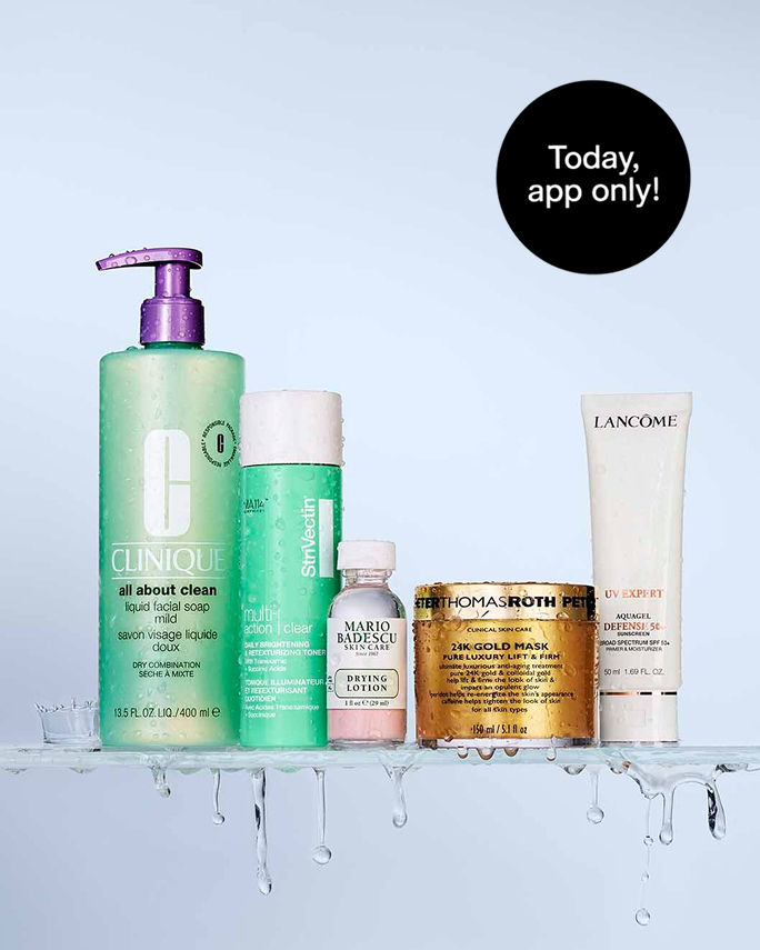 App Only! 50% Off Skin Care deals & more