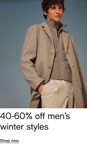 40-60% off men's winter styles