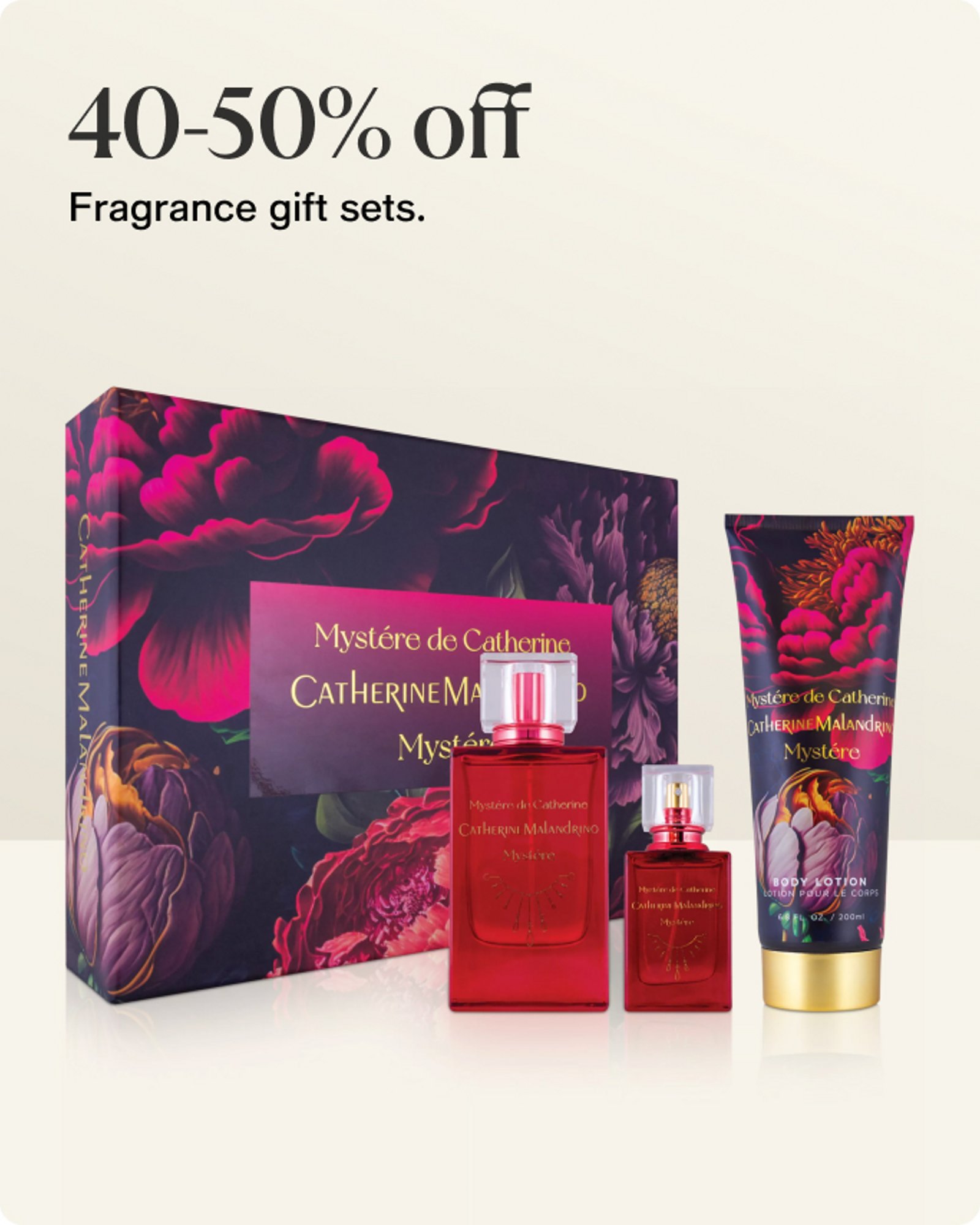 40-50% off fragrance gift sets