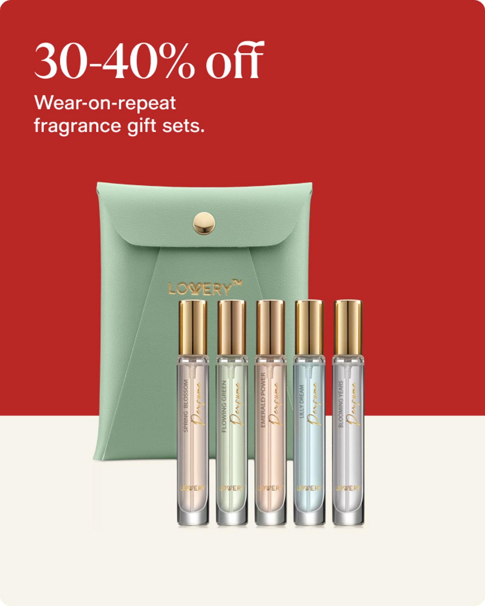 30-40% fragrance gift sets