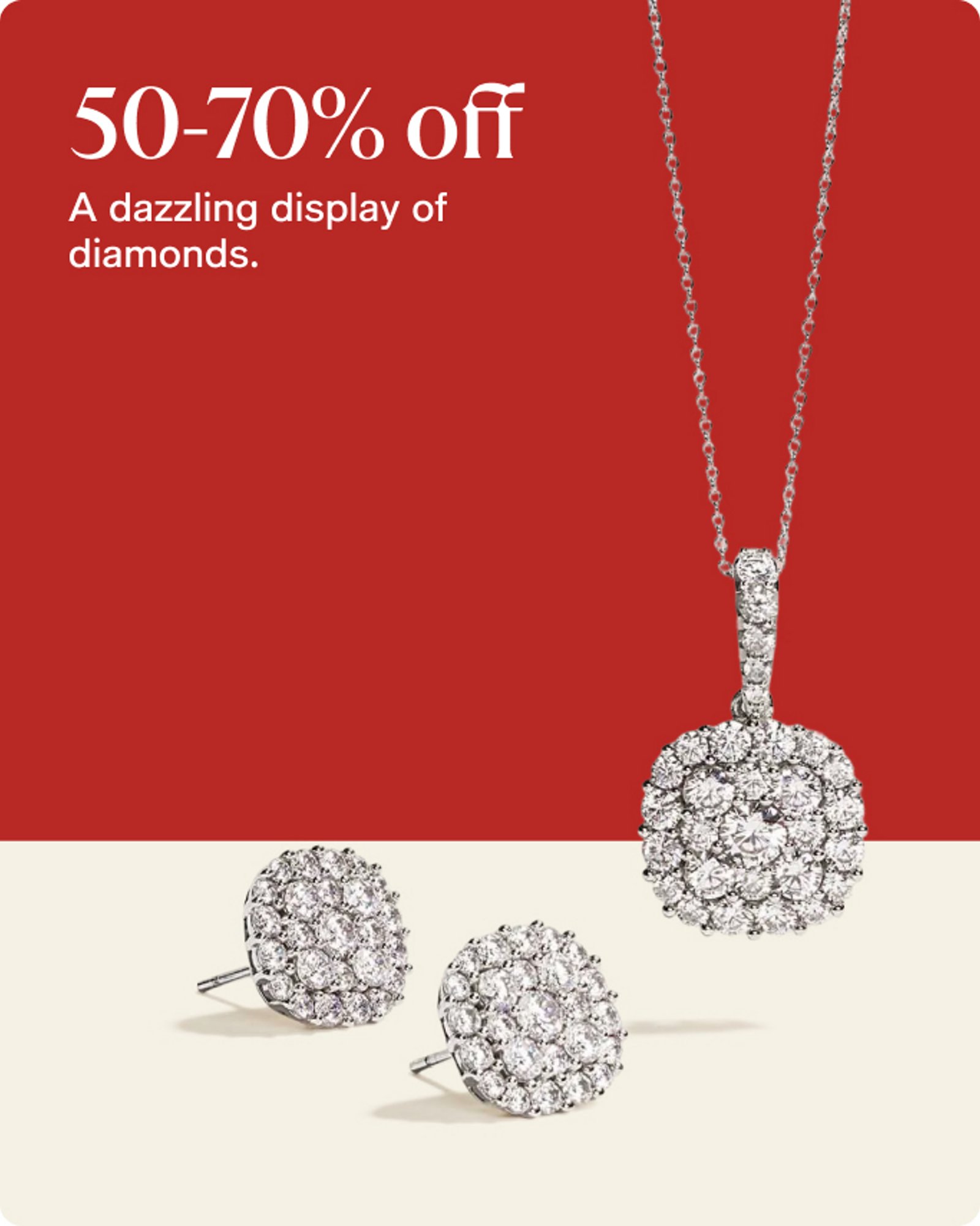 50-70% off Diamond Jewelry